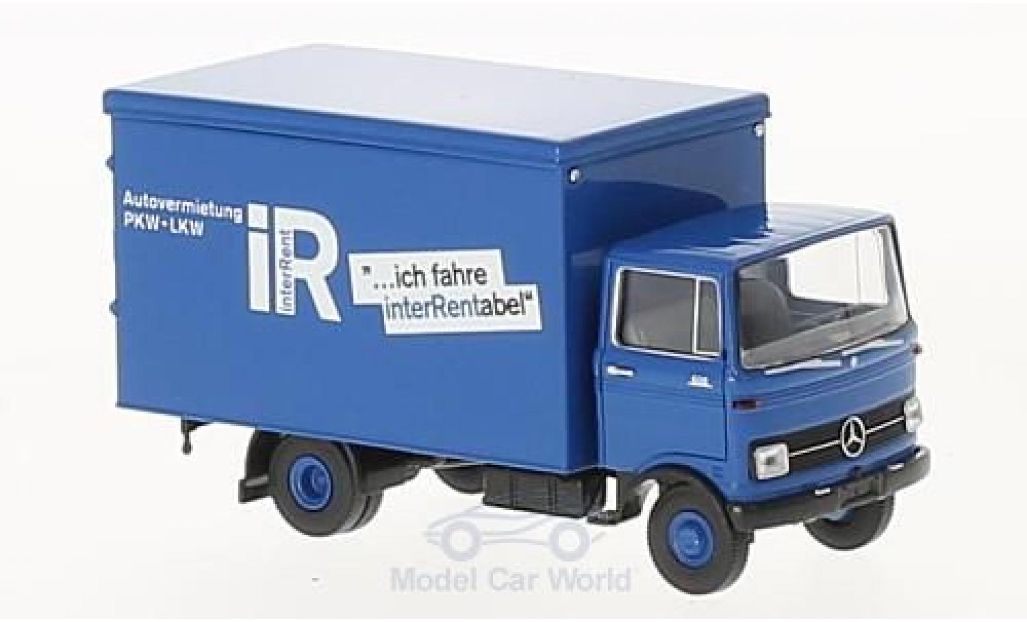 Mercedes LP 608 1/87 Brekina Koffer InterRent-Autovermietung modelauto