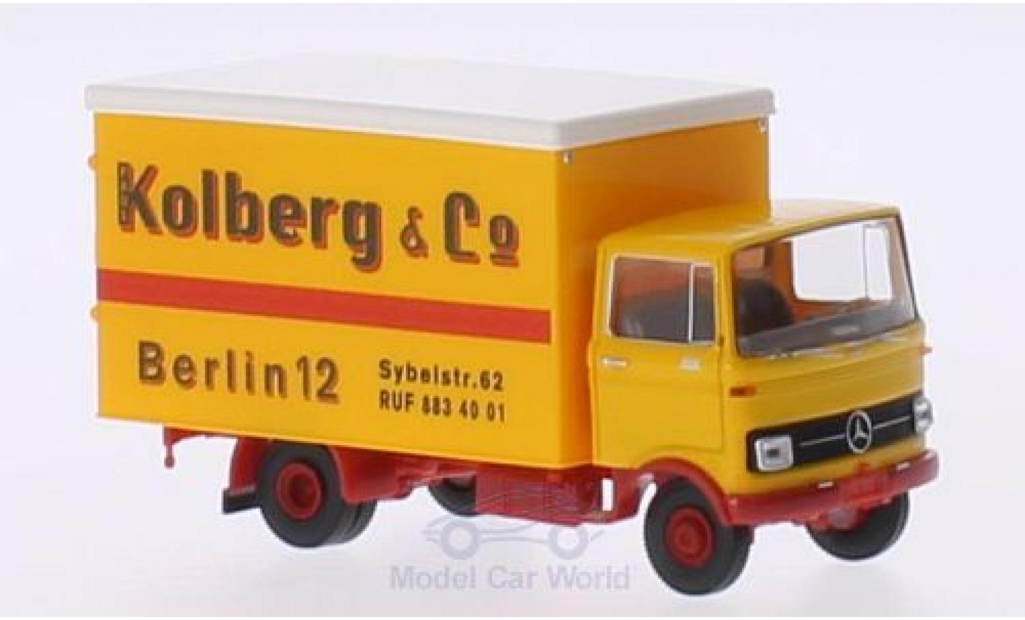 Mercedes LP 608 1/87 Brekina Koffer Paul Kolberg Berlin modelauto