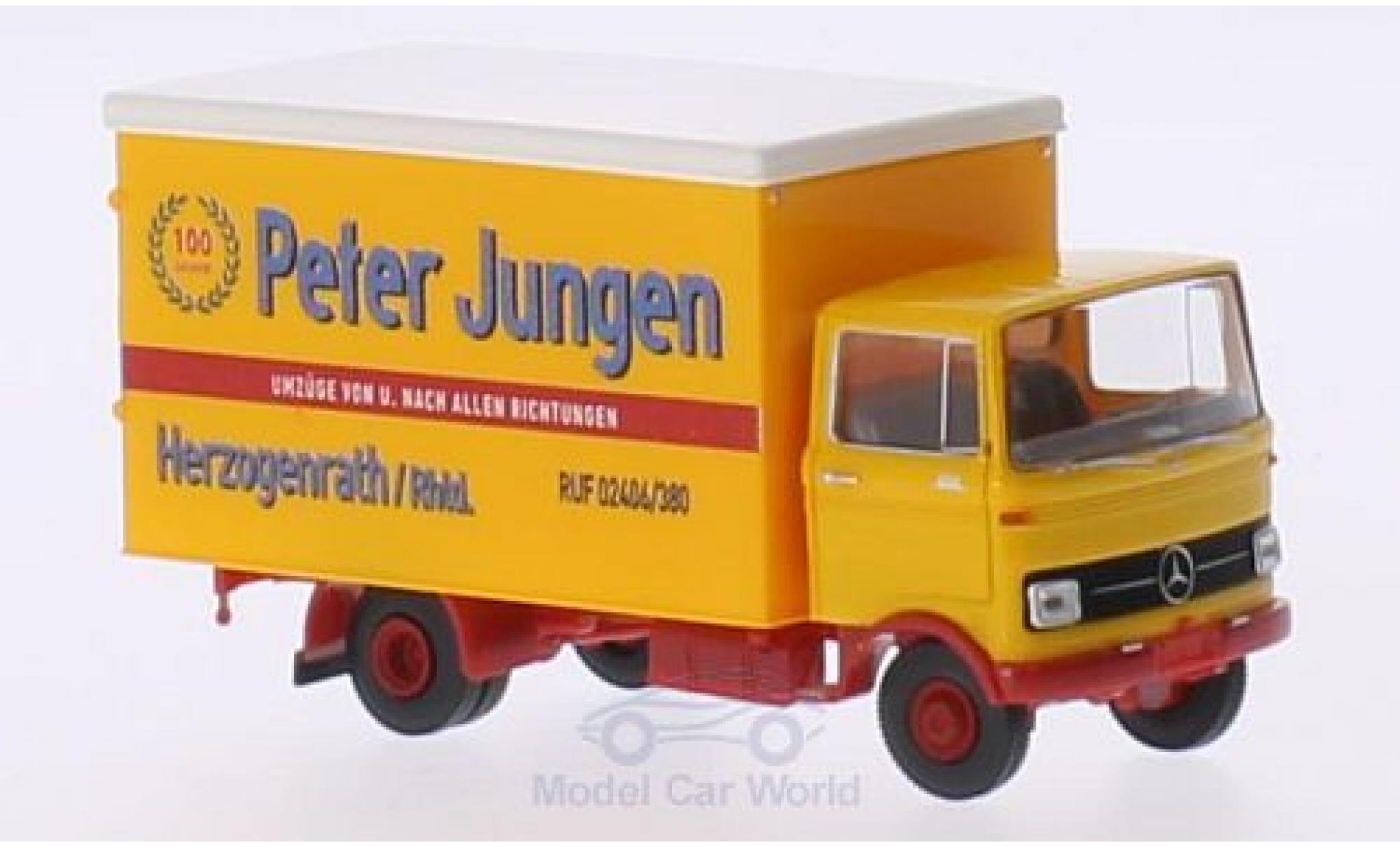 Mercedes LP 608 1/87 Brekina Koffer Peter Jungen Herzogenrath modelauto