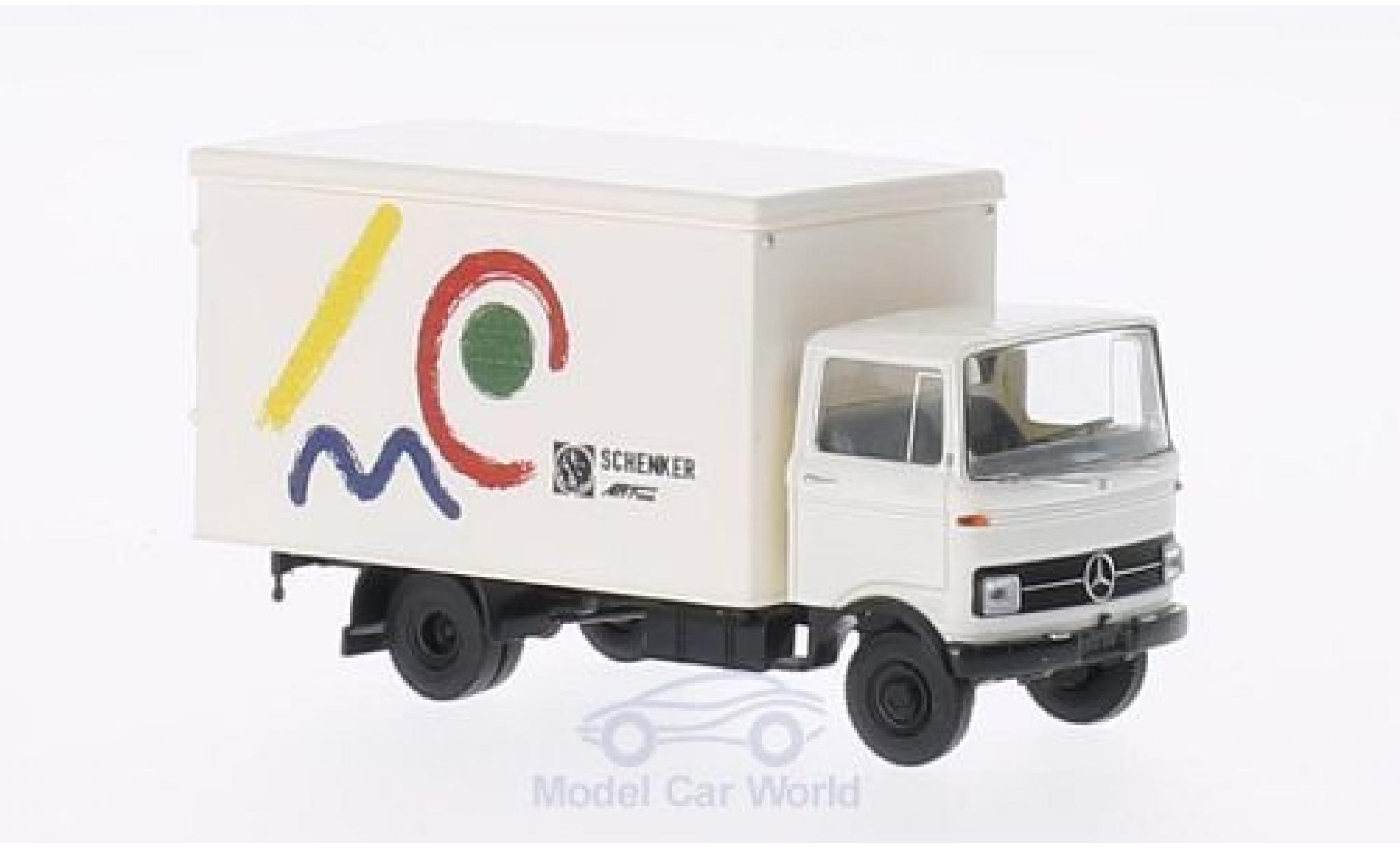 Mercedes LP 608 1/87 Brekina Koffer Schenker Arttrans (modern) modelauto