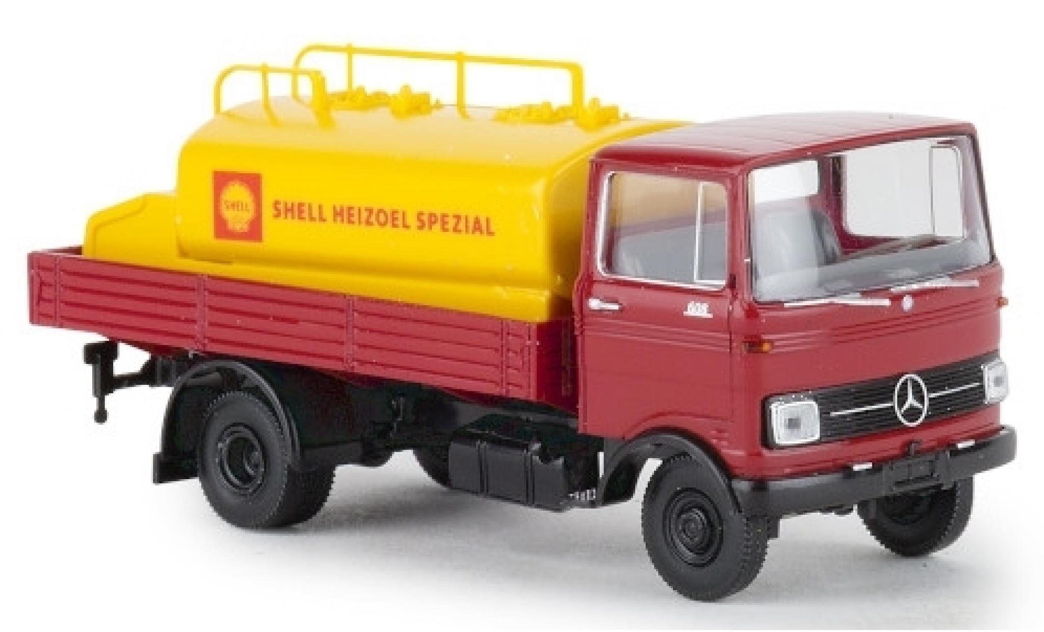 Mercedes LP 608 1/87 Brekina Pritsche S 1966 mit Aufsatz-Tank modelauto