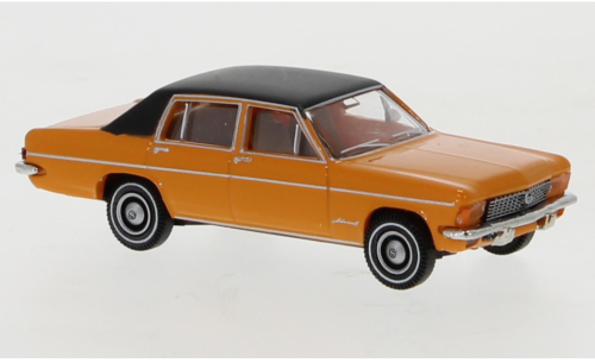Opel Admiral 1/87 Brekina oranje/zwart 1969 modelauto