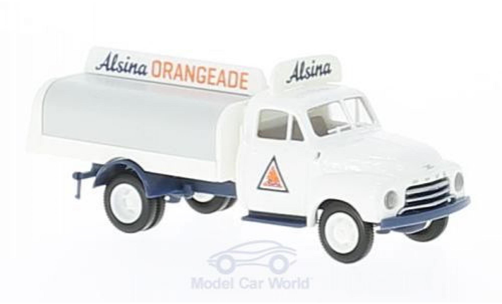 Opel Blitz 1/87 Brekina Alsina Getr&auml;nkeaufbau modelauto