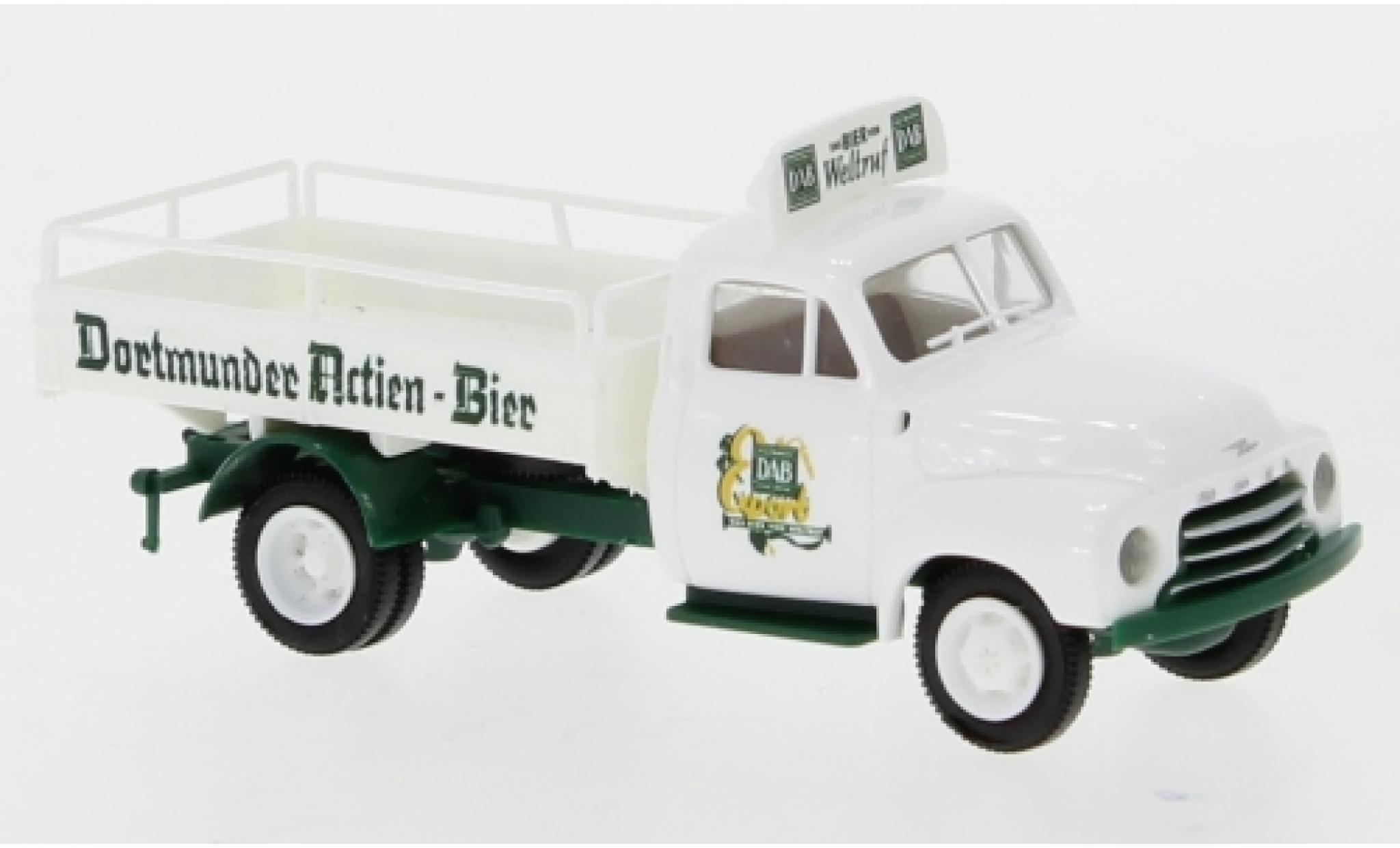 Opel Blitz 1/87 Brekina Bierpritsche Dortmunder Actien-Bier 1952 modelauto