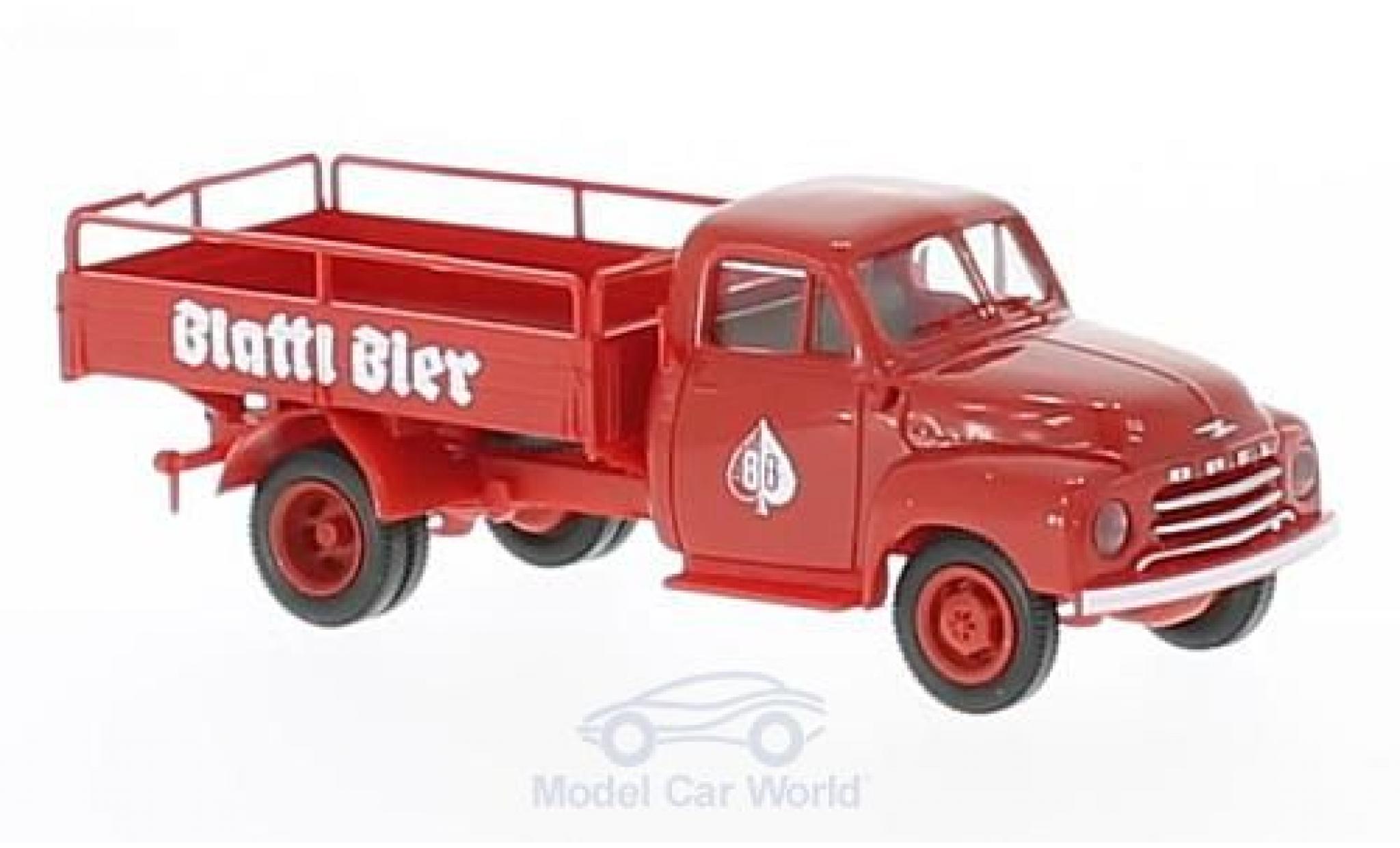Opel Blitz 1/87 Brekina Blattl Bier (A) Bierpritsche modelauto
