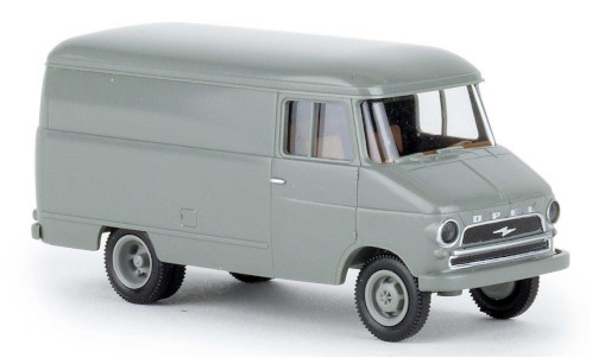 Opel Blitz 1/87 Brekina Kasten A grijs 1959 modelauto