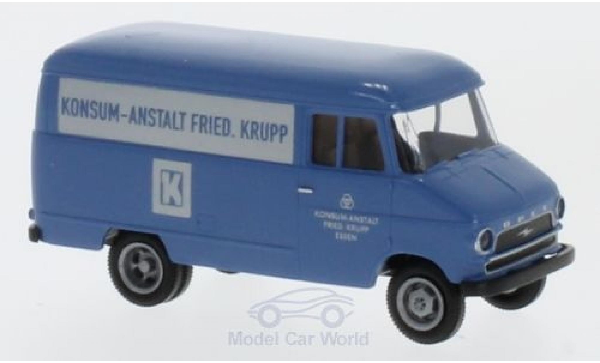 Opel Blitz 1/87 Brekina Konsum-Anstalt Friedrich Krupp Kasten modelauto