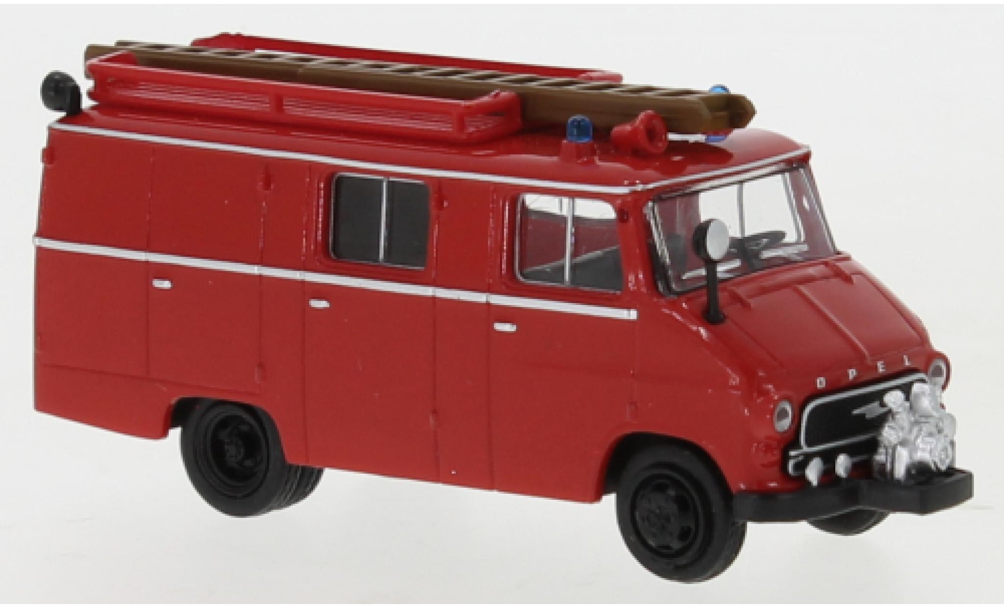 Opel Blitz 1/87 Brekina LF 8 rood/zwart 1959 modelauto