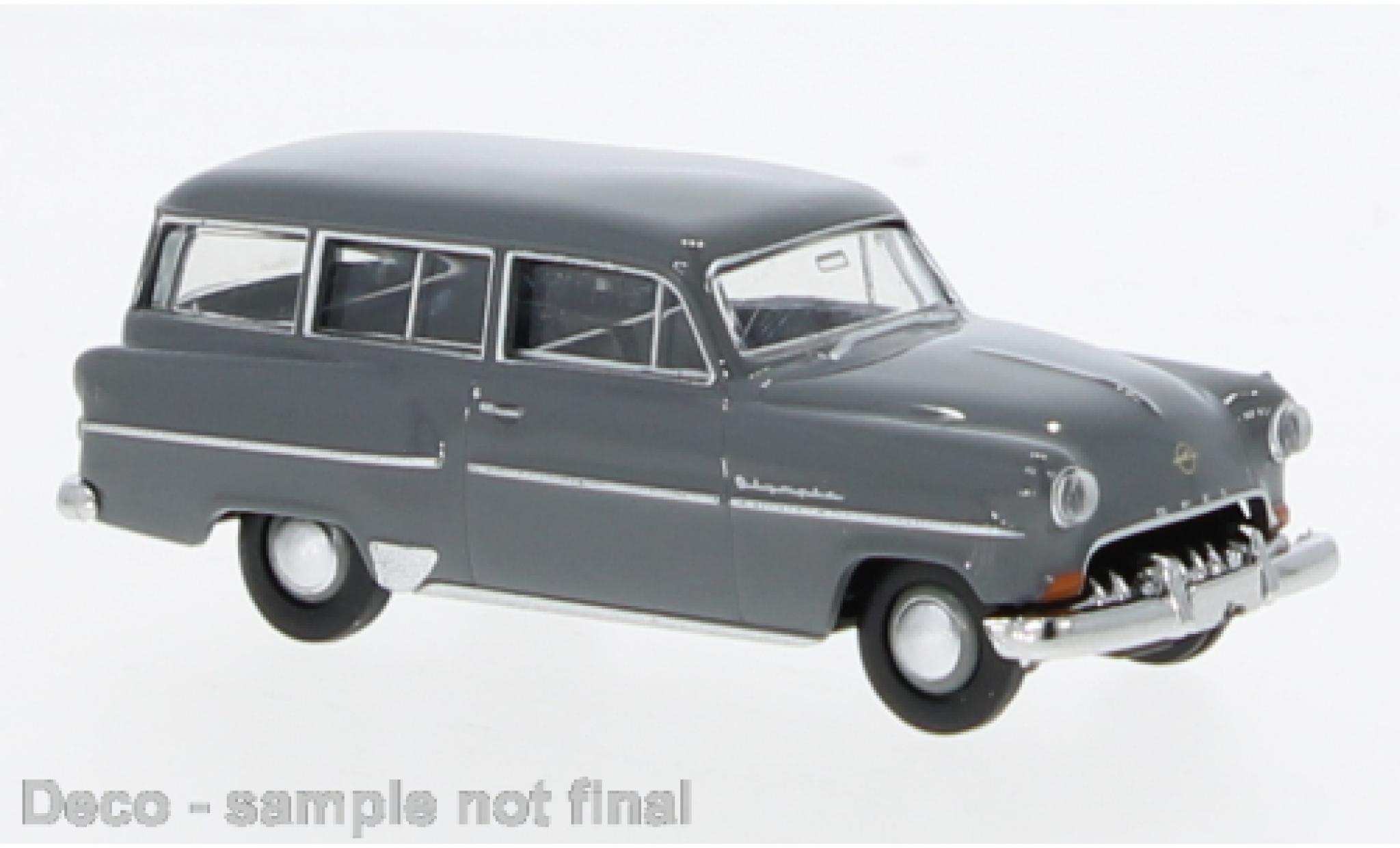 Opel Olympia 1/87 Brekina Caravan grijs 1954 1:87 modelauto