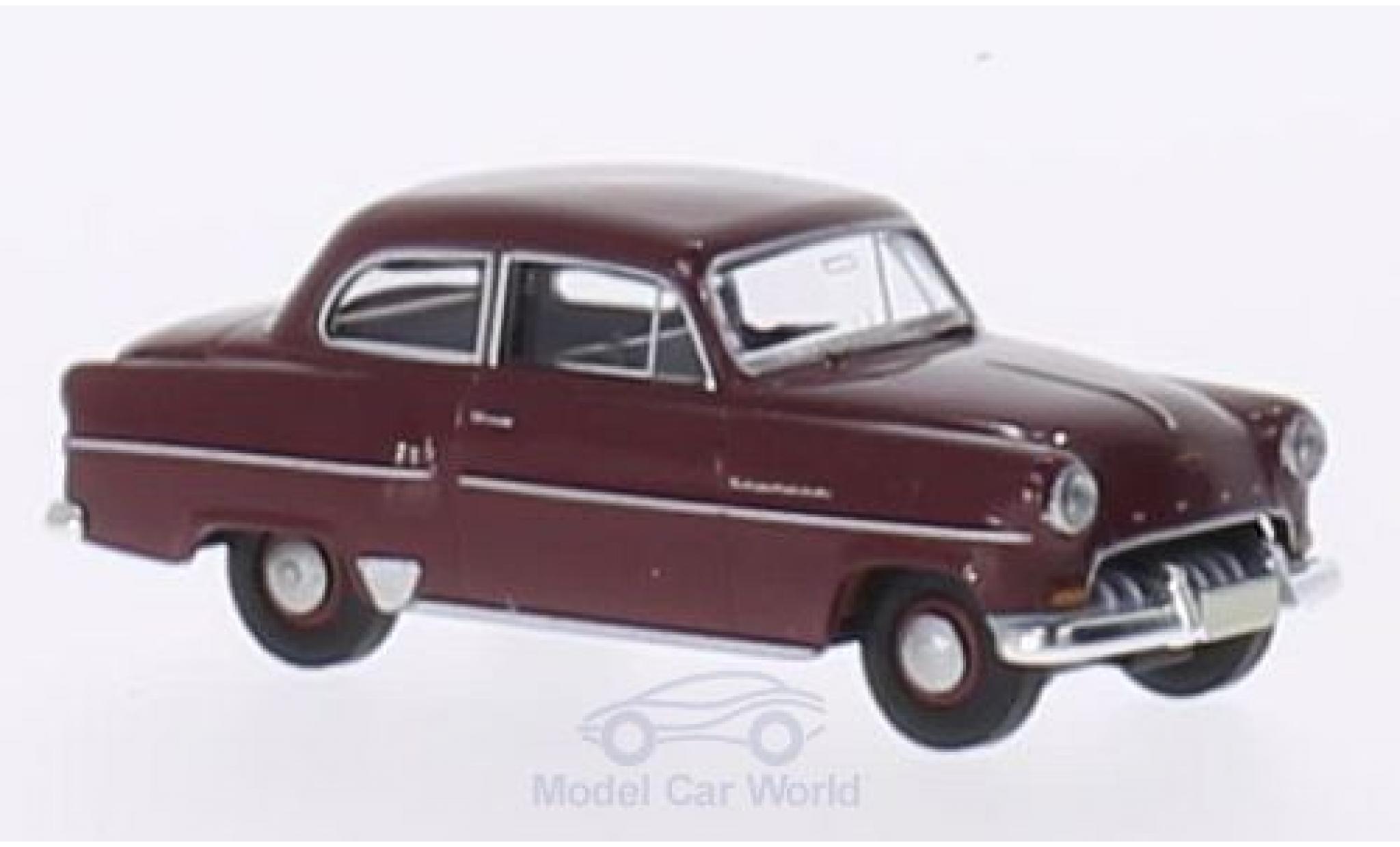 Opel Olympia 1/87 Brekina Sedan rood modelauto