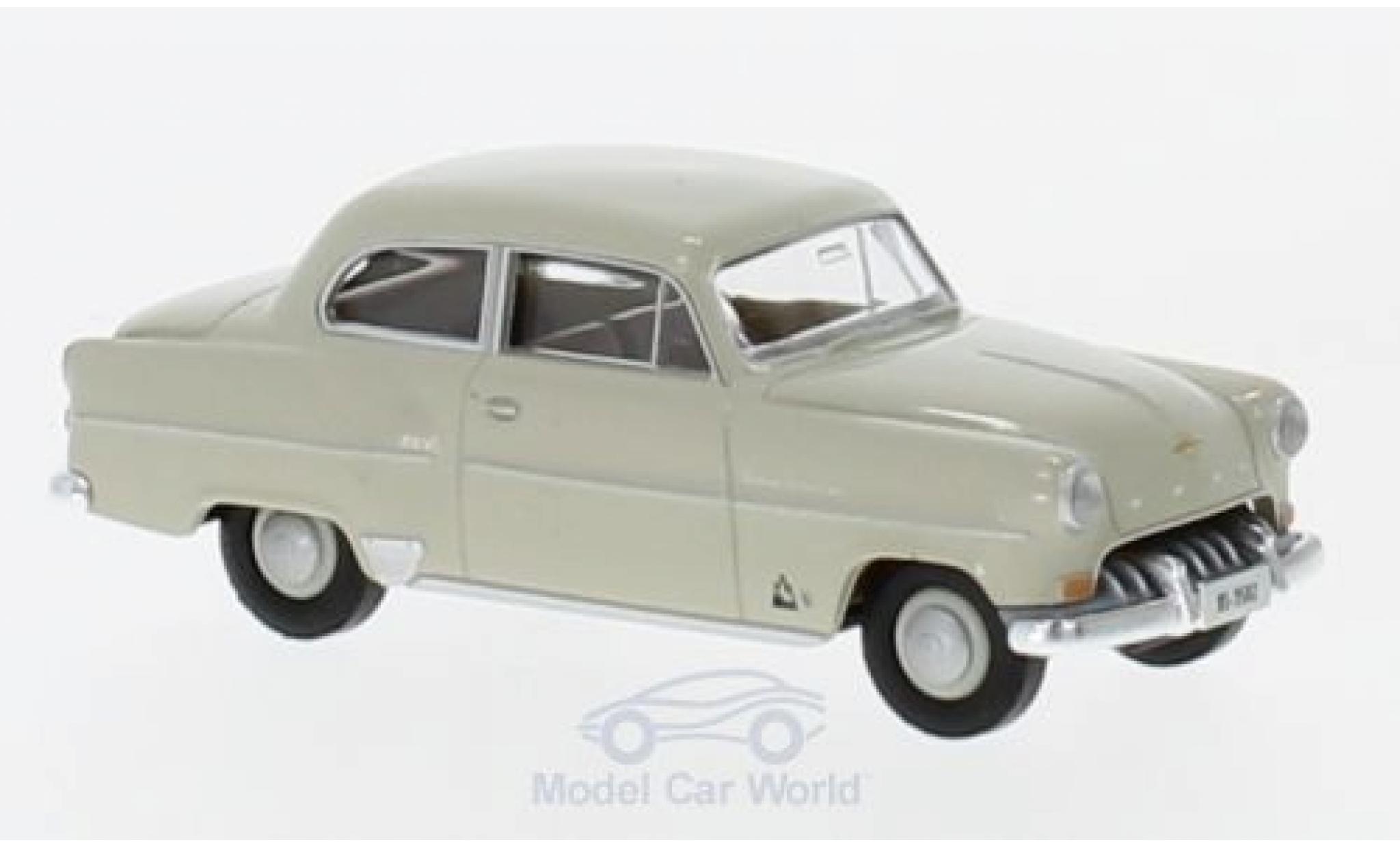 Opel Olympia 1/87 Brekina Rekord beige aus der Schweiz modelauto