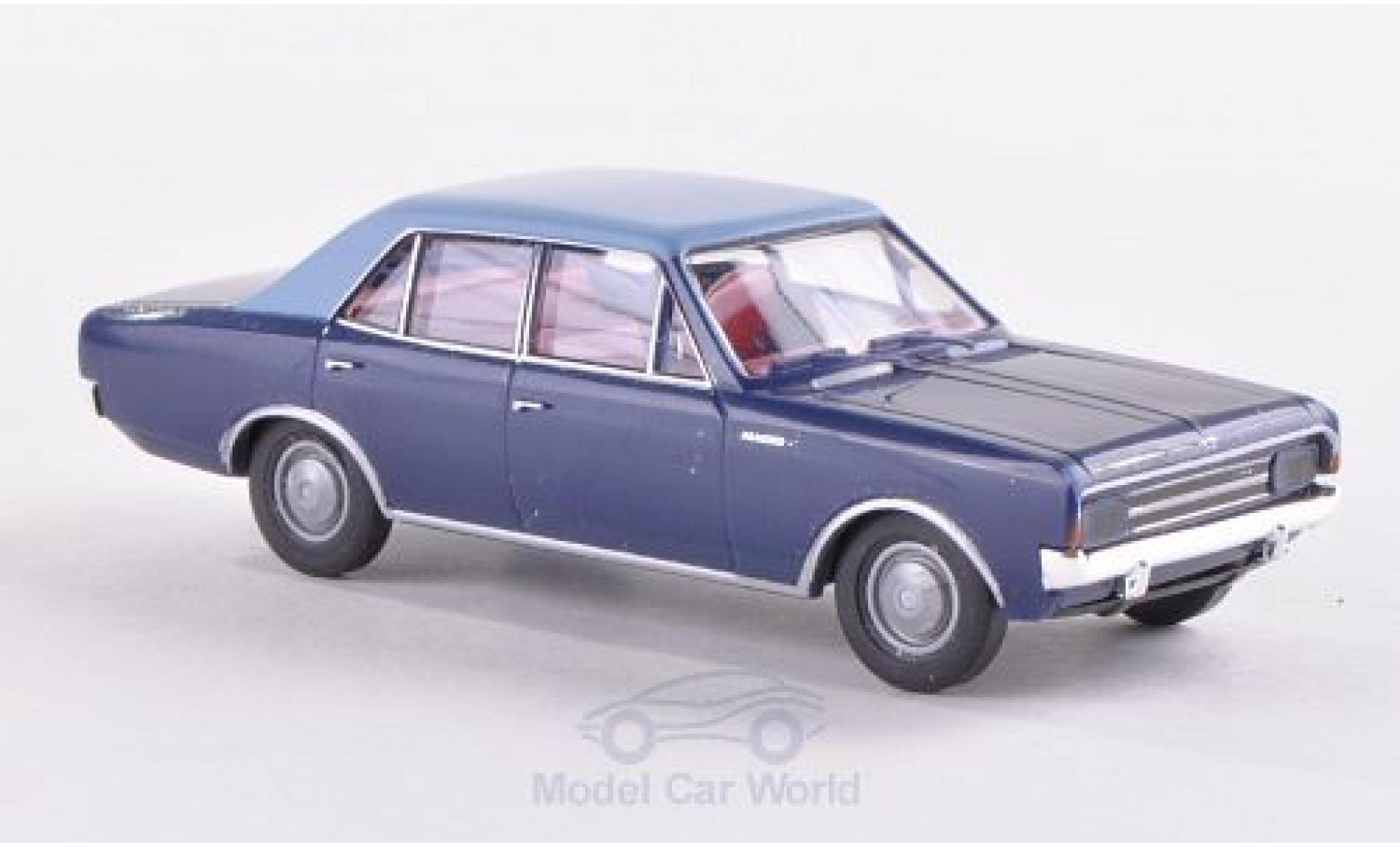 Opel Rekord 1/87 Brekina C blauw/blauw modelauto