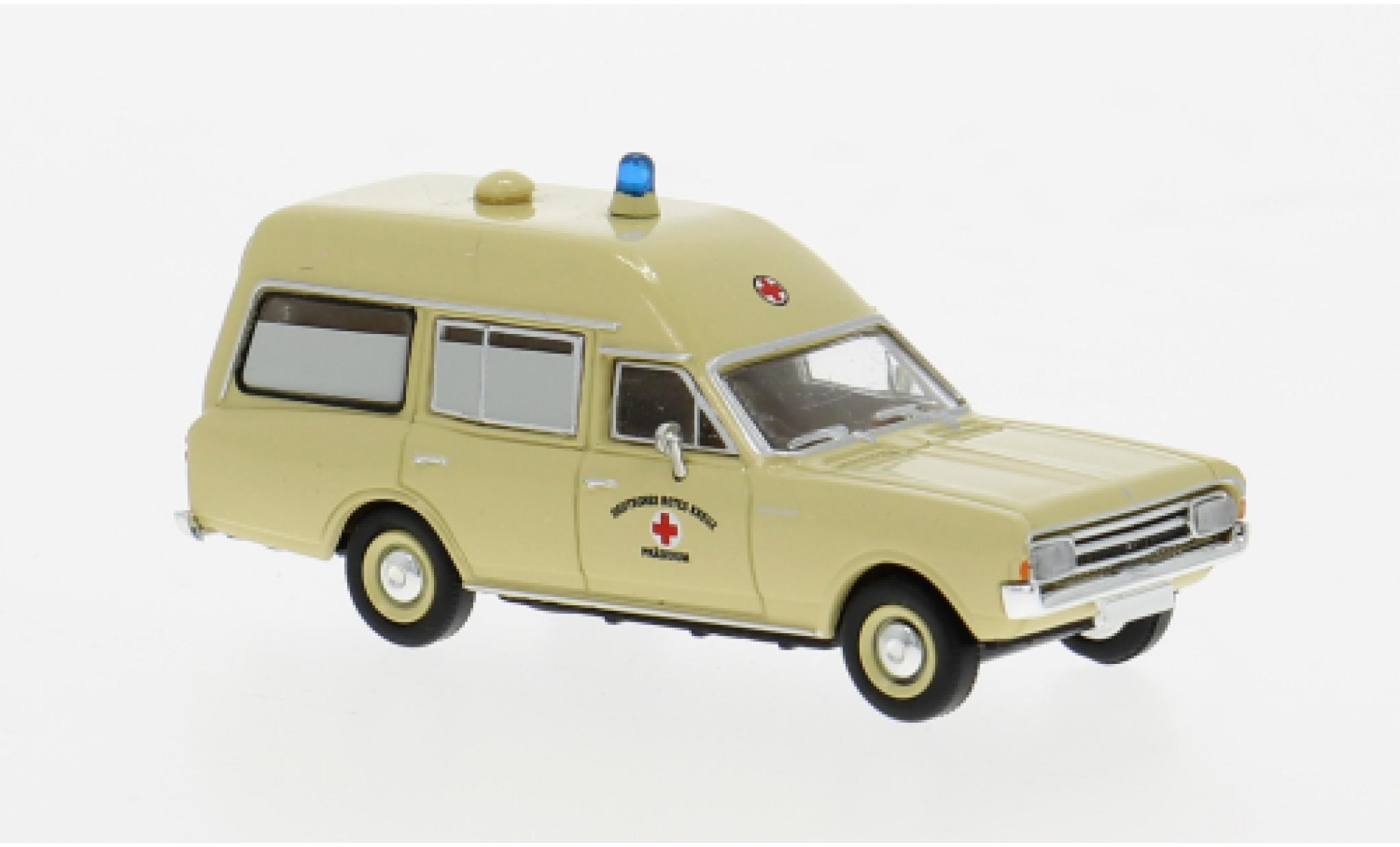 Opel Rekord 1/87 Brekina C KTW beige DRK 1968 1:87 modelauto