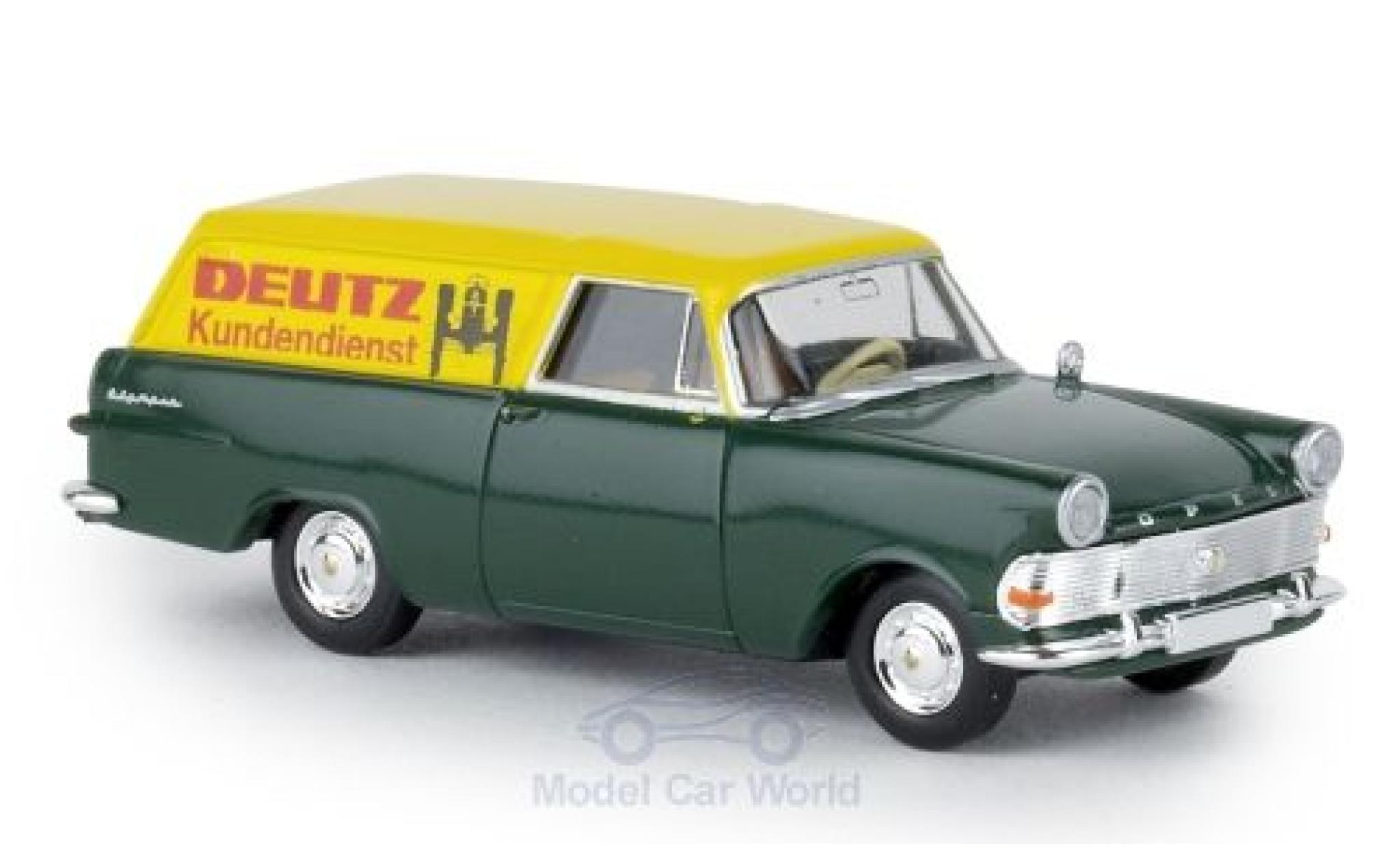 Opel Rekord 1/87 Brekina P2 Kasten Deutz Kundendienst modelauto