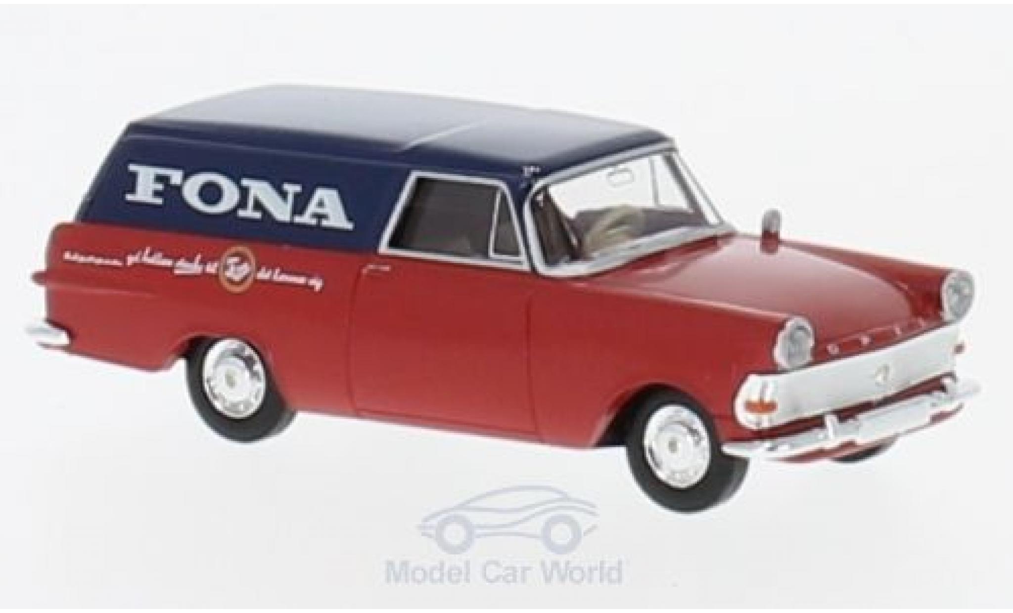 Opel Rekord 1/87 Brekina P2 Kasten Fona (DK) modelauto