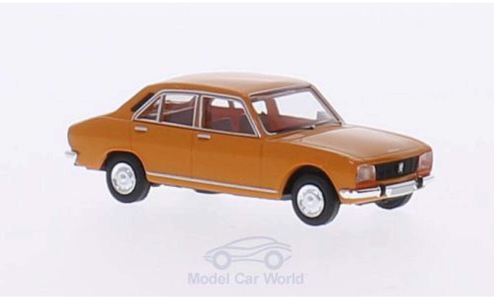 Peugeot 504 1/87 Brekina oranje modelauto