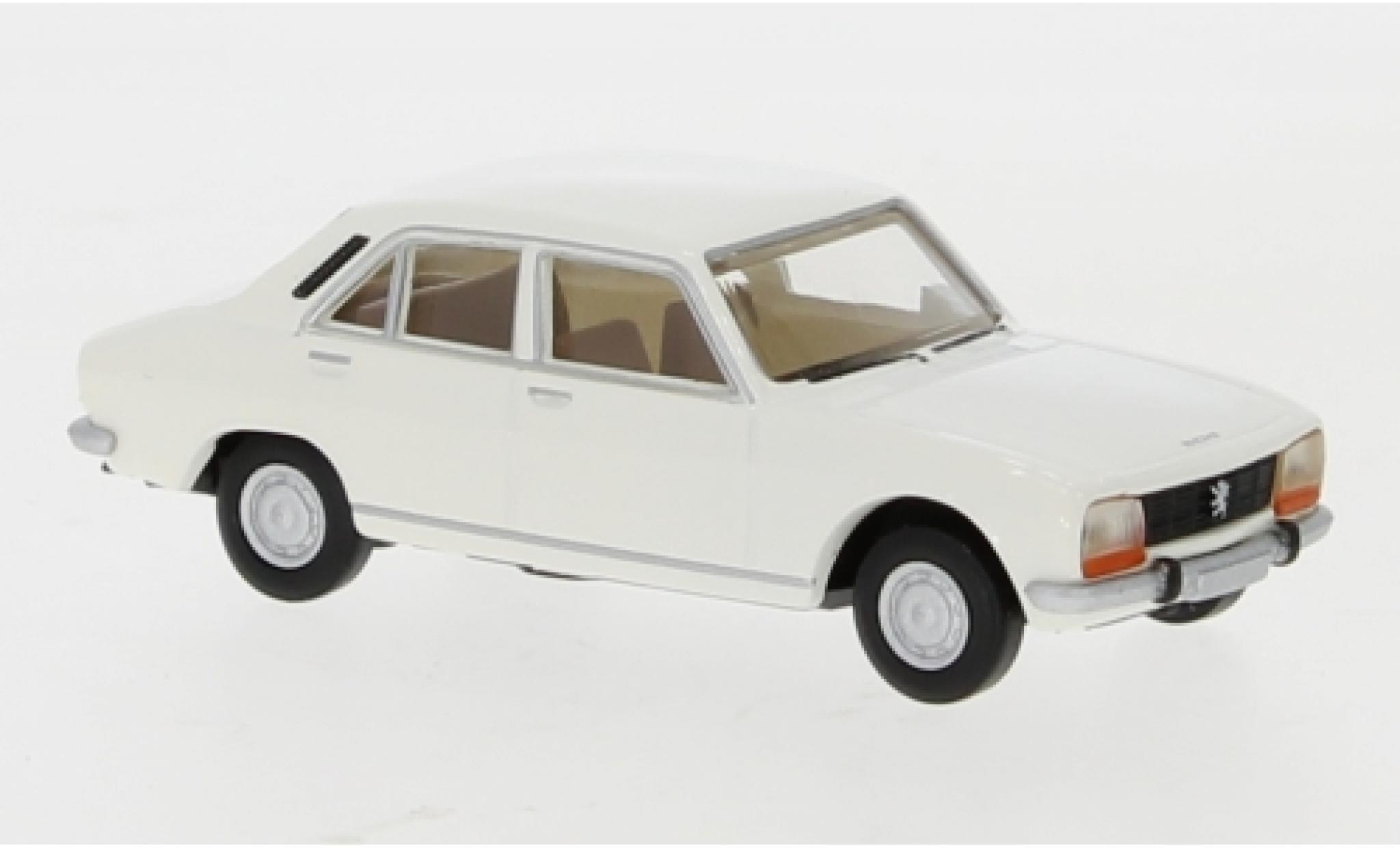 Peugeot 504 1/87 Brekina wit 1961 modelauto
