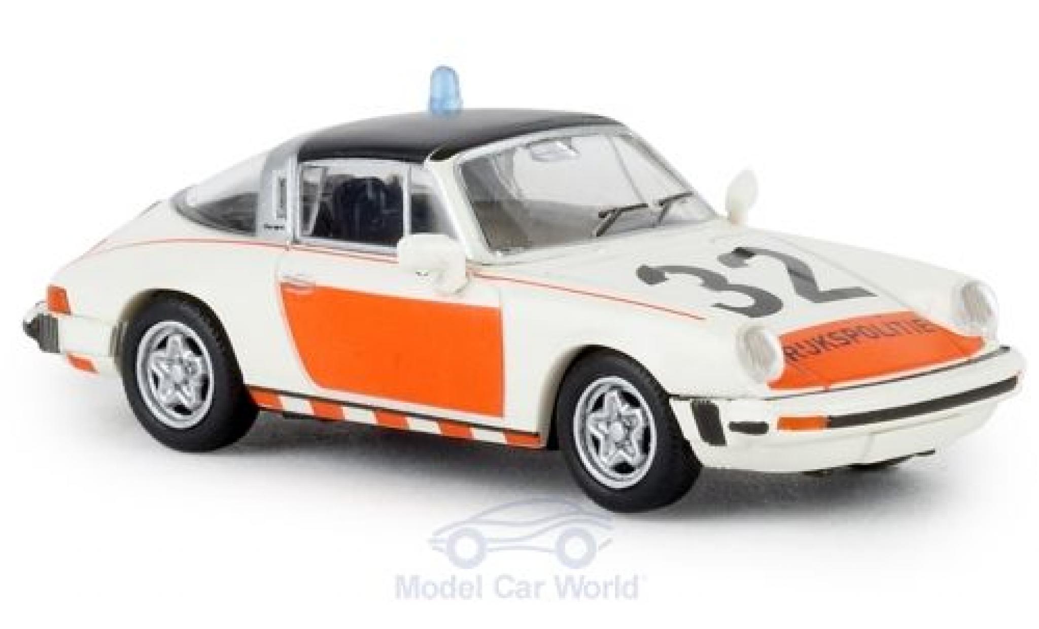 Porsche 930 Targa 1/87 Brekina 911 G Targa Rijkspolitie 32 1976 TD modelauto