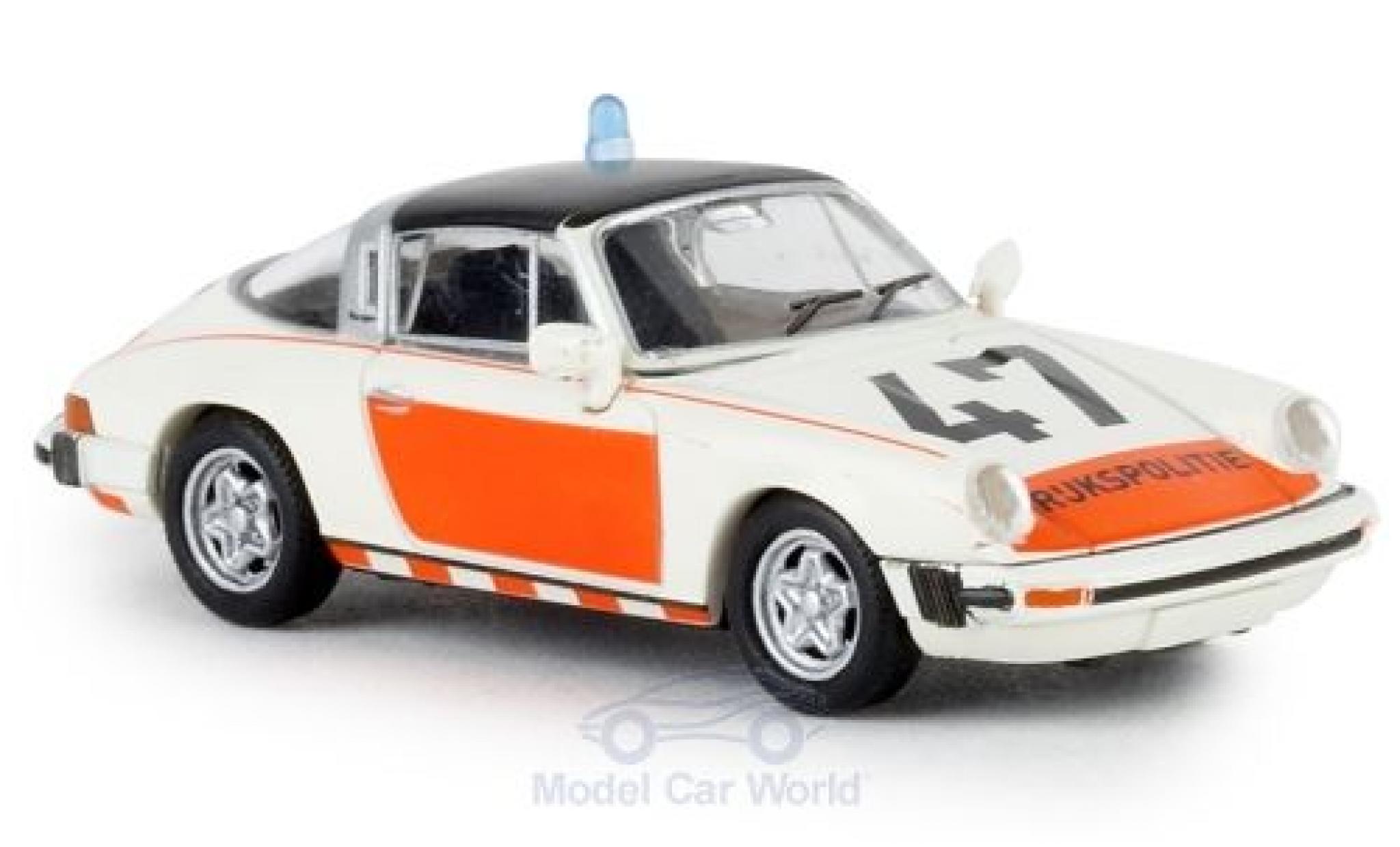 Porsche 930 Targa 1/87 Brekina 911 G Targa Rijkspolitie 47 1976 TD modelauto