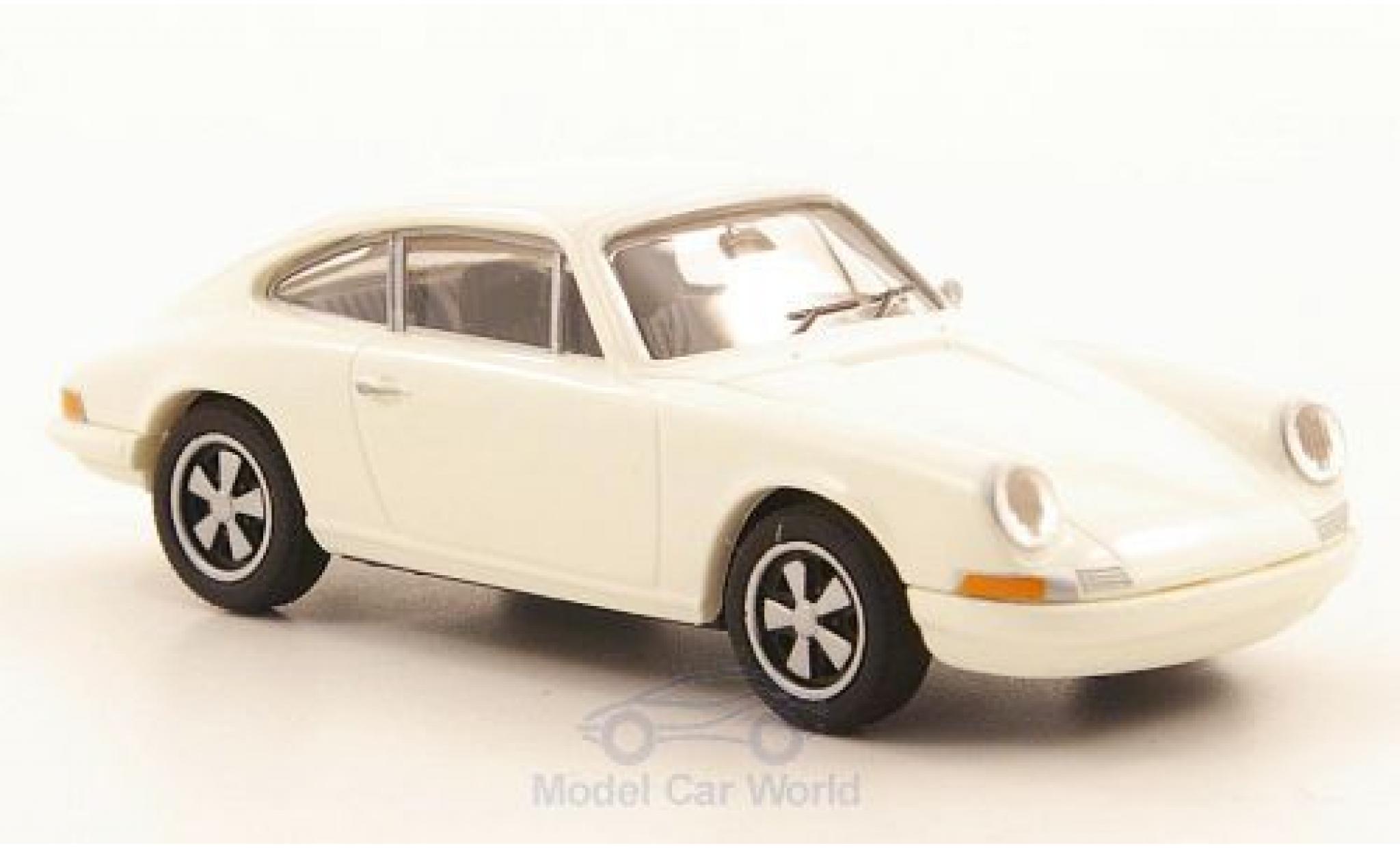 Porsche 911 1/87 Brekina R wit modelauto