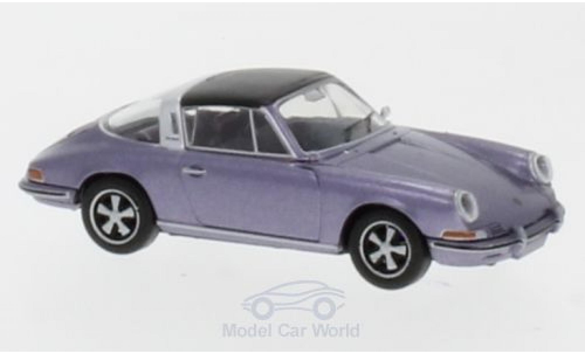 Porsche 911 Targa 1/87 Brekina Targa metallic paarsee modelauto
