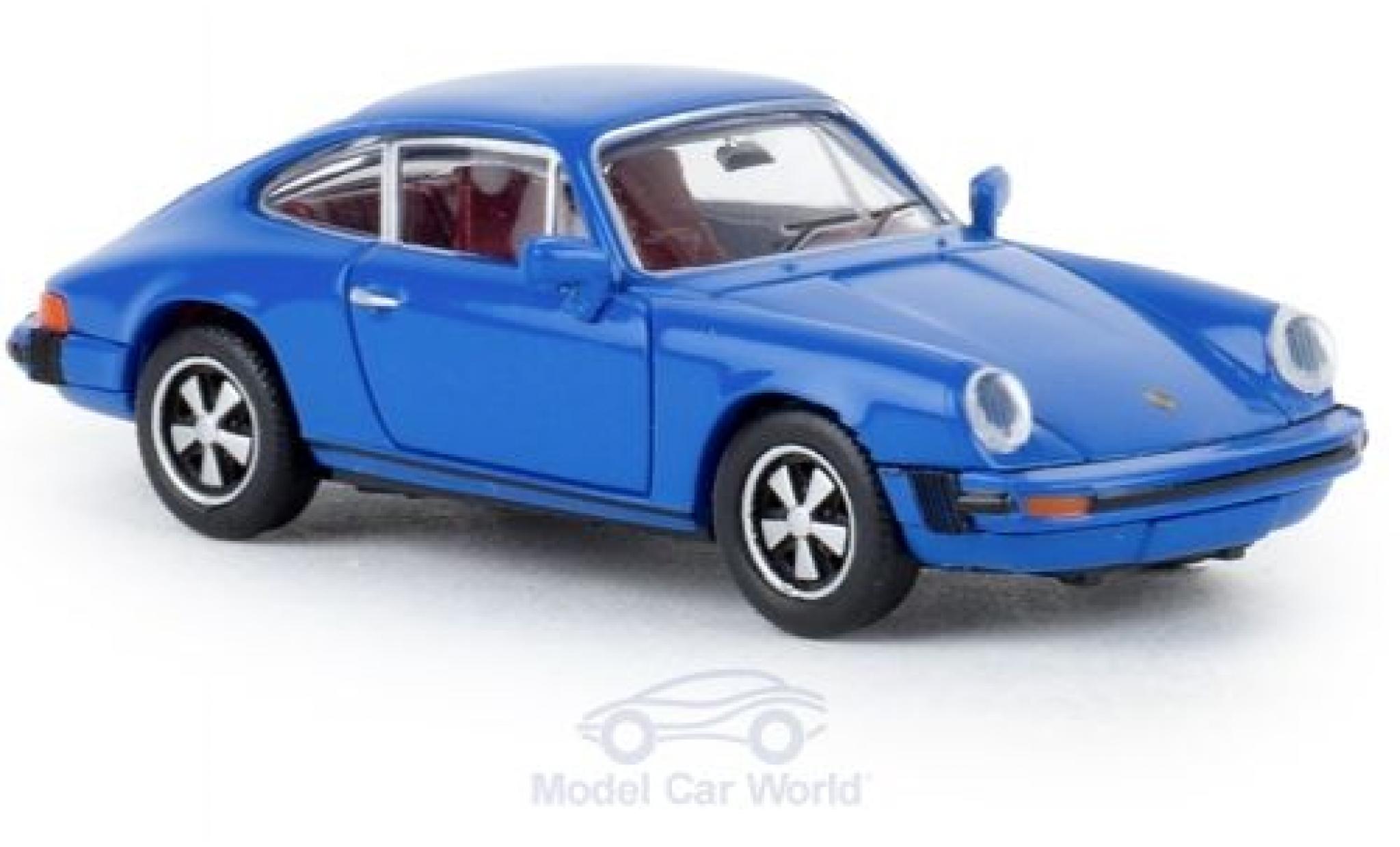 Porsche 912 1/87 Brekina G blauw 1976 TD modelauto