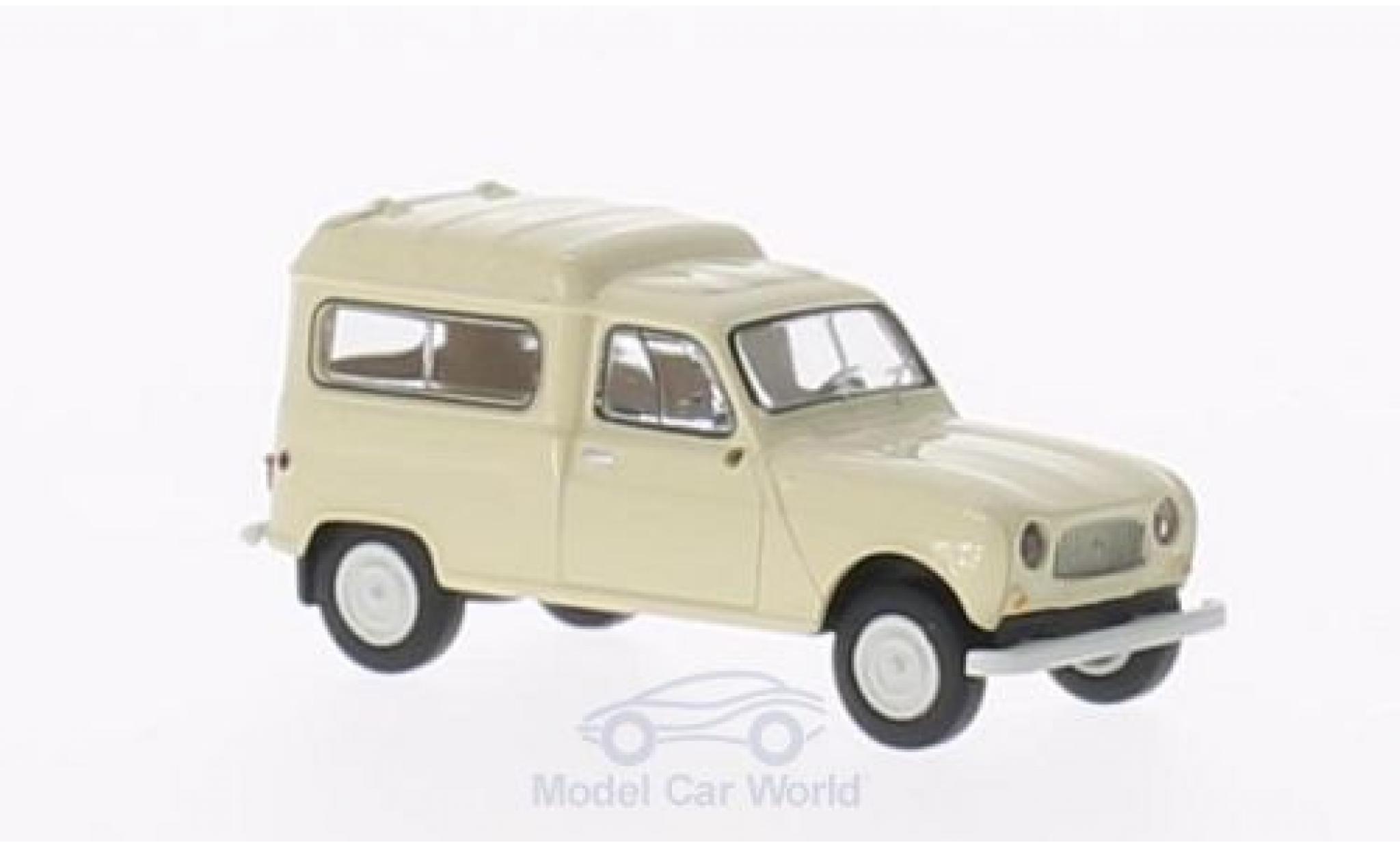 Renault 4 1/87 Brekina R Bestelbusje mit Seitenfenstern beige modelauto