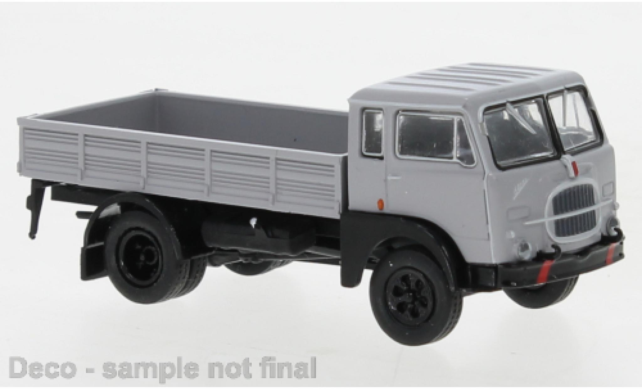 Fiat 642 1/87 Brekina Starline Pritsche grijs/zwart 1962 modelauto