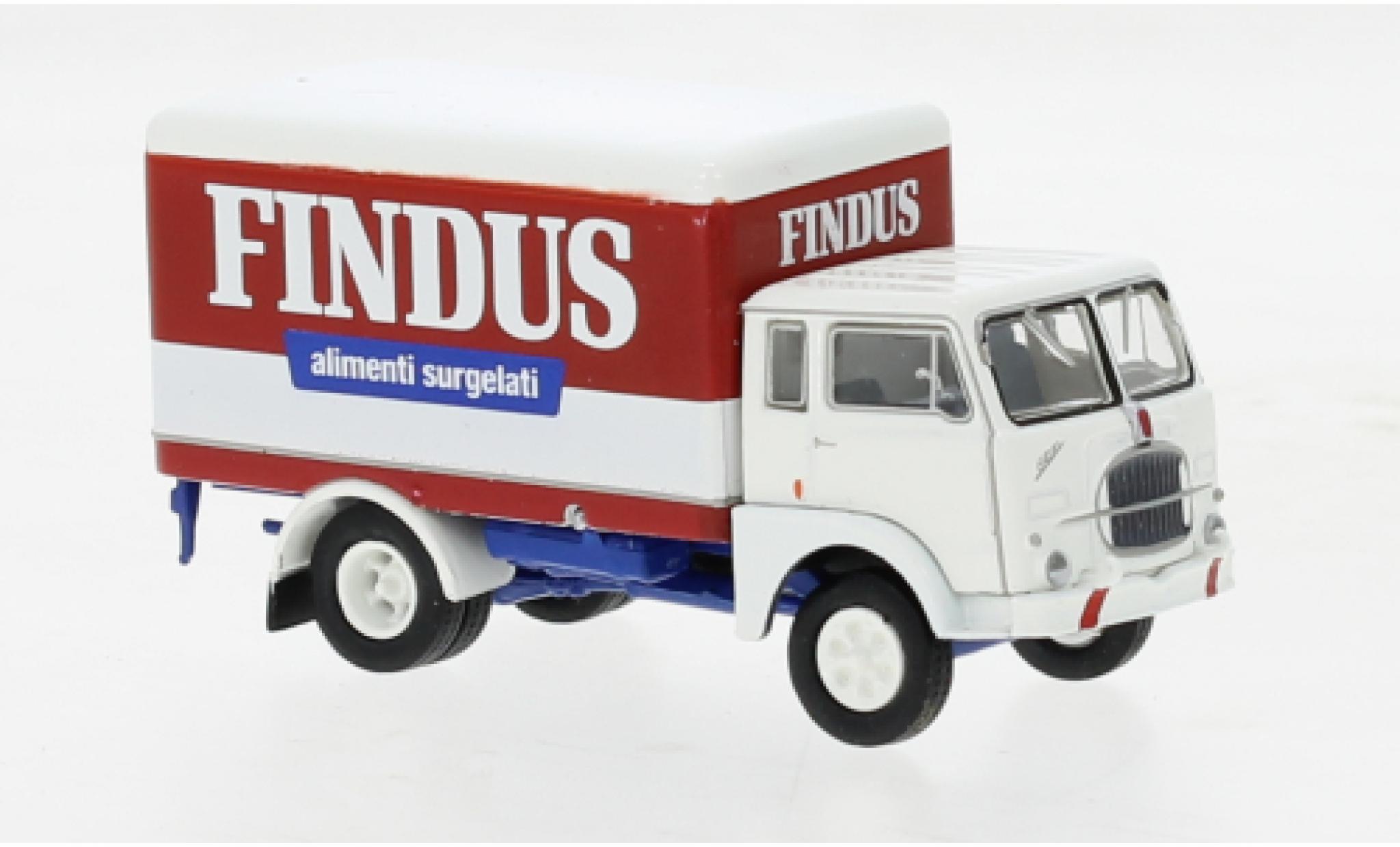 Fiat 642 1/87 Brekina Starline wagon conteneur Findus 1962 modelauto