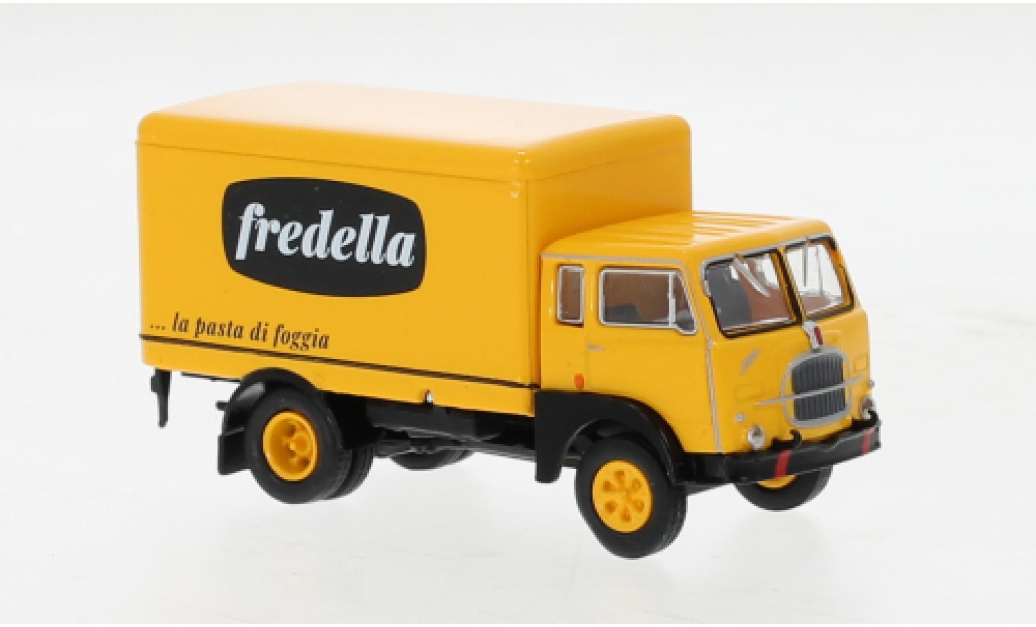 Fiat 642 1/87 Brekina Starline wagon conteneur Fredella 1962 modelauto