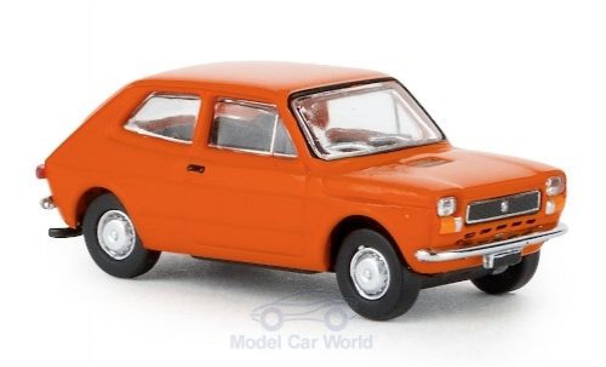 Fiat 127 1/87 Brekina oranje 1971 modelauto