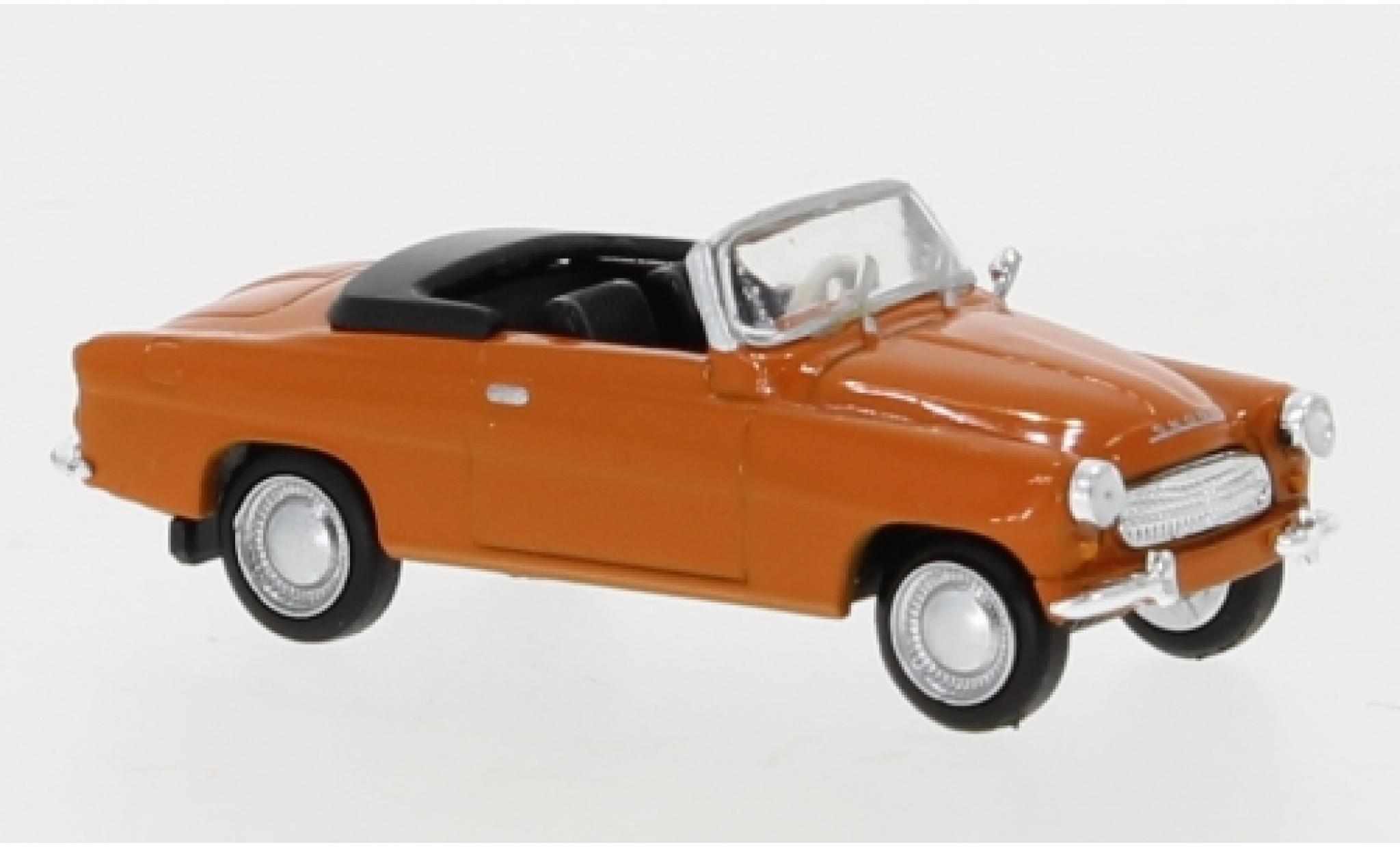 Skoda Felicia 1/87 Brekina oranje 1959 modelauto