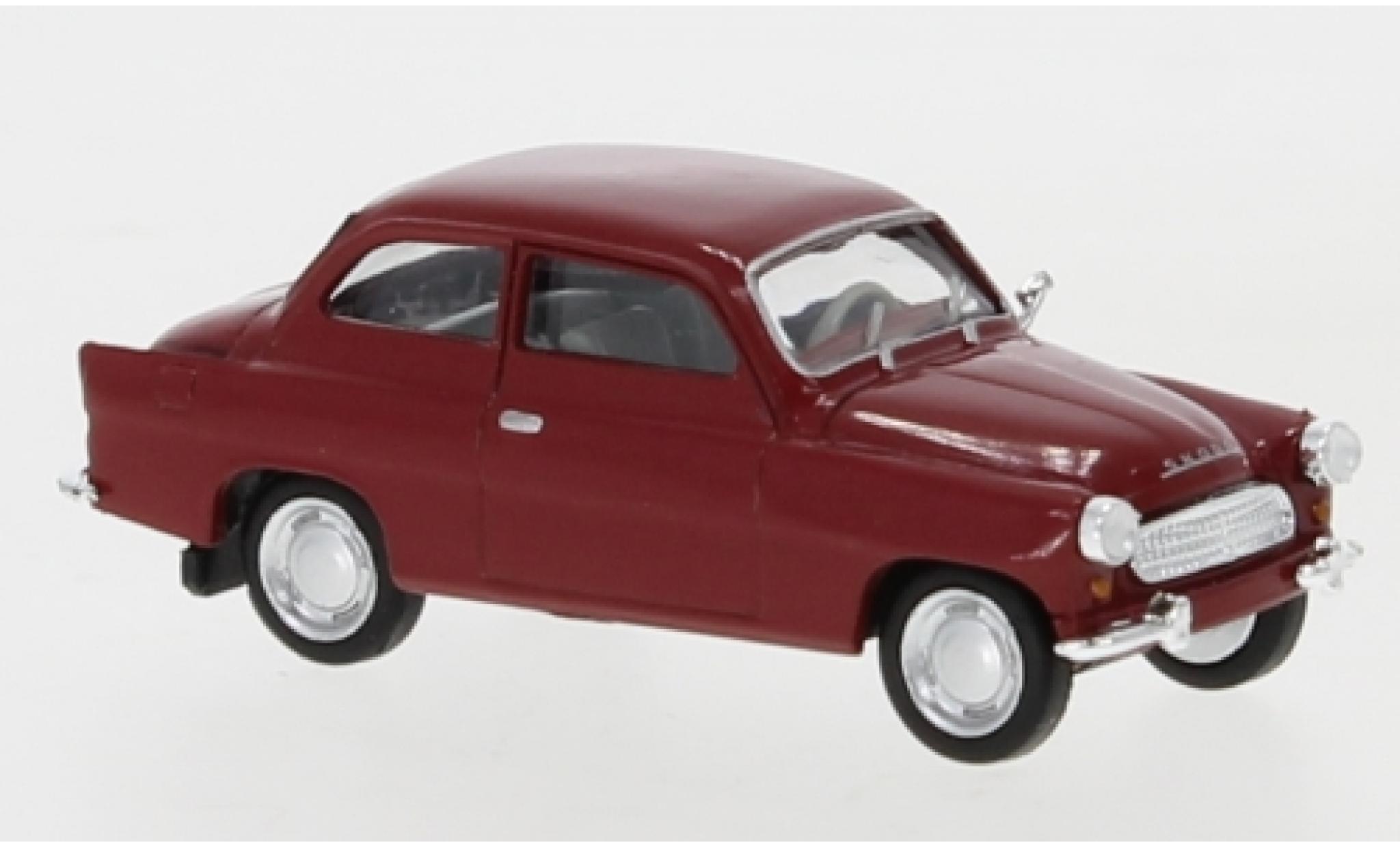Skoda Octavia 1/87 Brekina rood 1960 modelauto