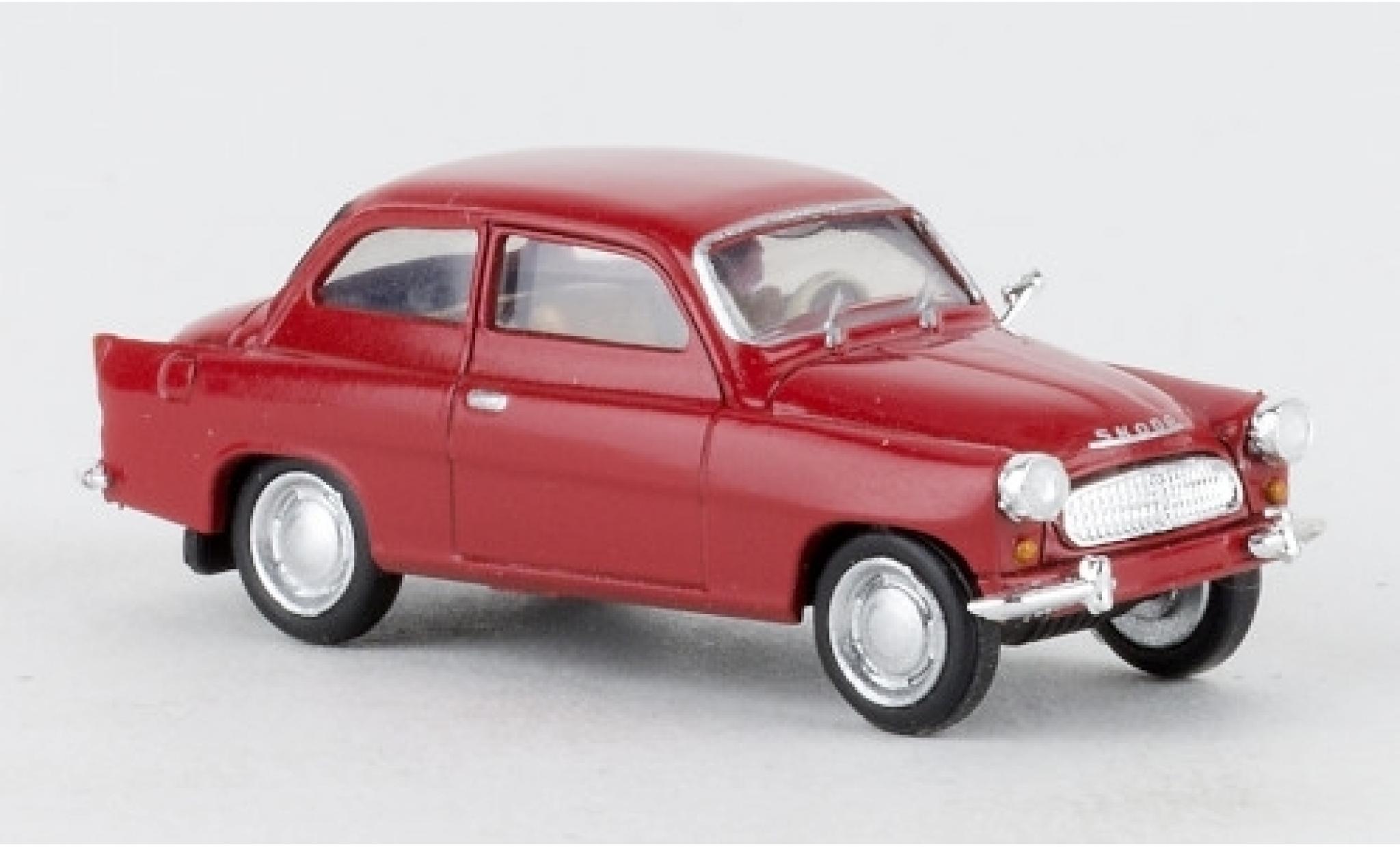 Skoda Octavia 1/87 Brekina rood 1960 modelauto