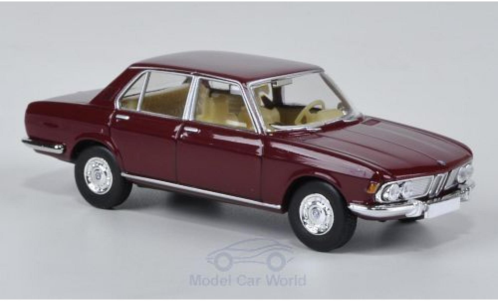 Bmw 2500 1/87 Brekina rood modelauto
