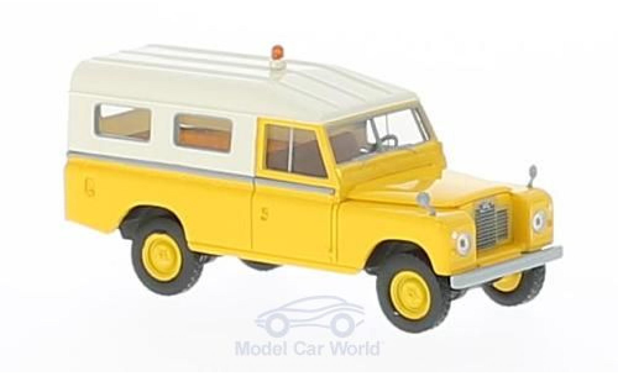Land Rover 109 1/18 Brekina geel modelauto