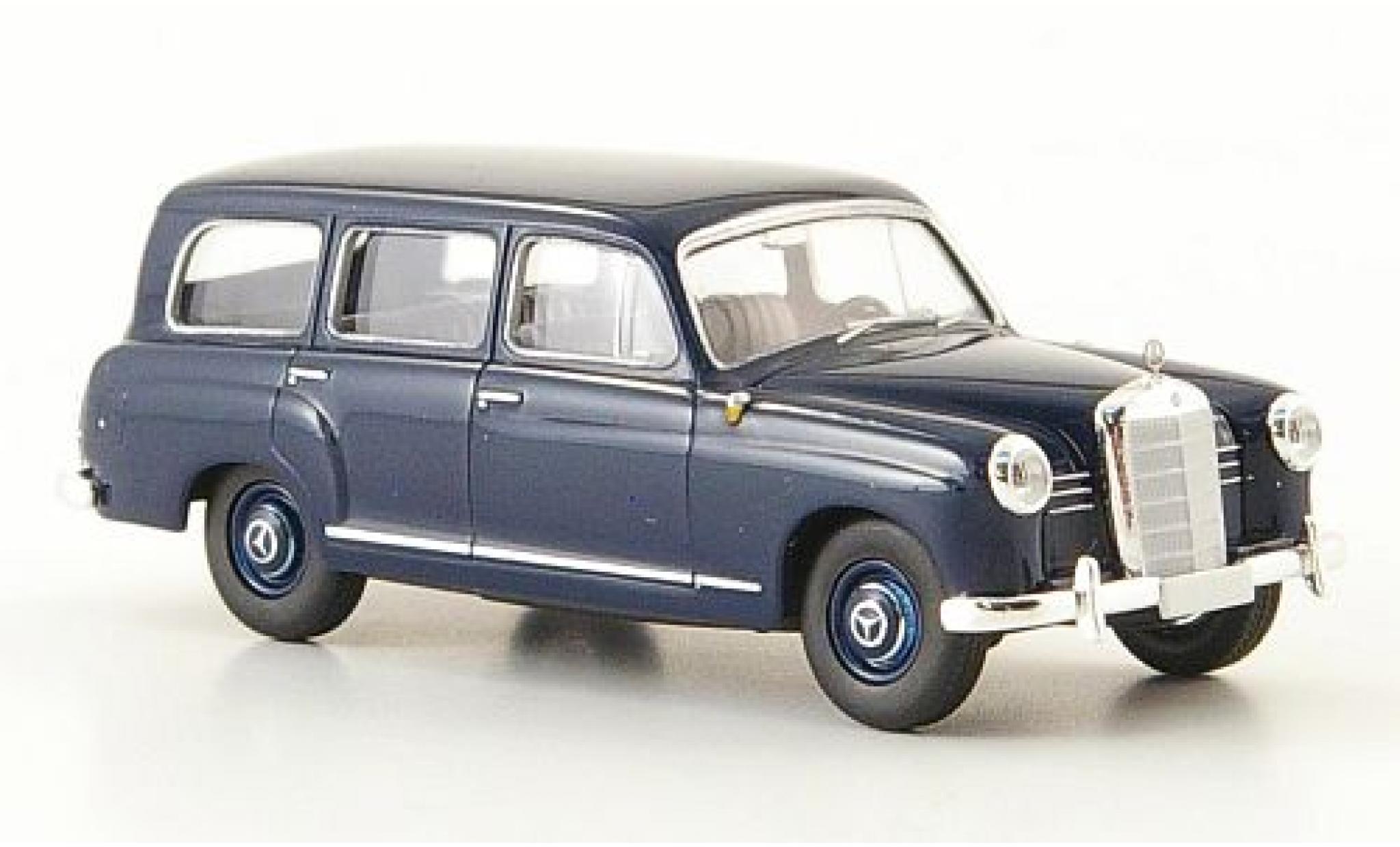 Mercedes 180 1/87 Brekina Stationwagen (W 120) blauw 1956 ohne Vitrine modelauto