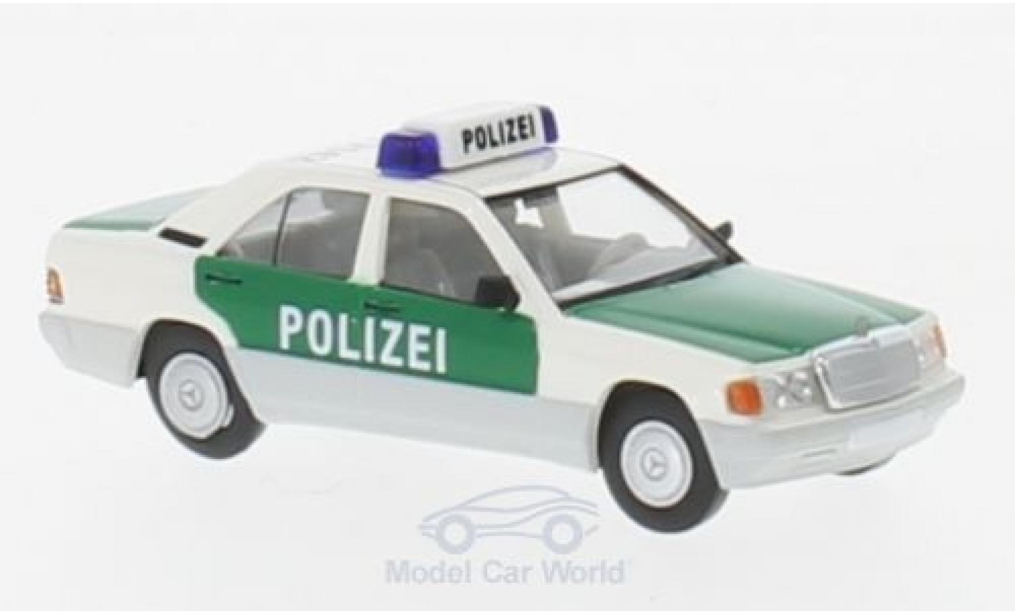 Mercedes 190 E 1/87 Brekina E Politie Hamburg modelauto