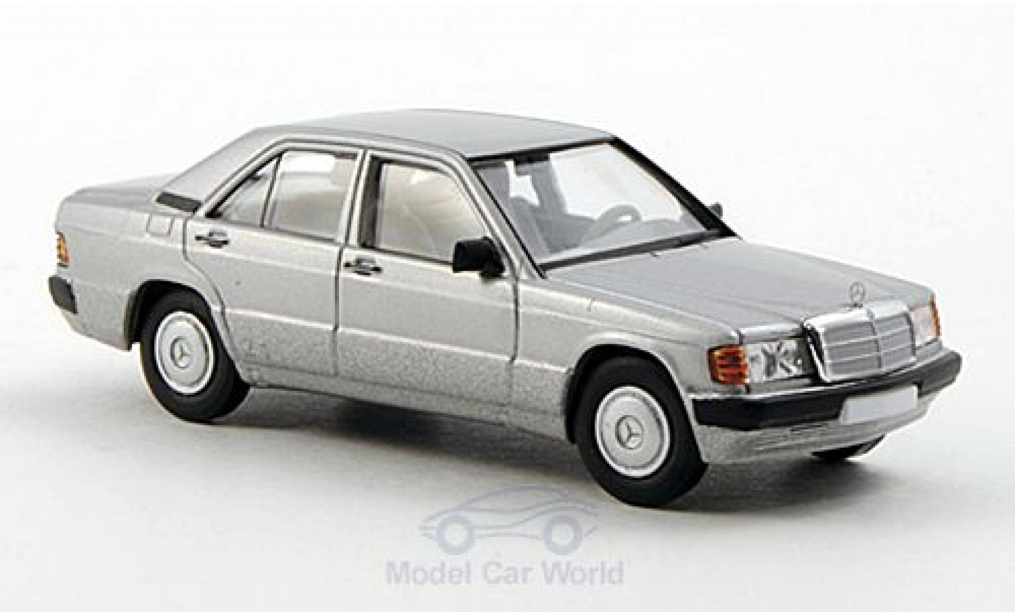 Mercedes 190 E 1/87 Brekina E (W201) grijs modelauto