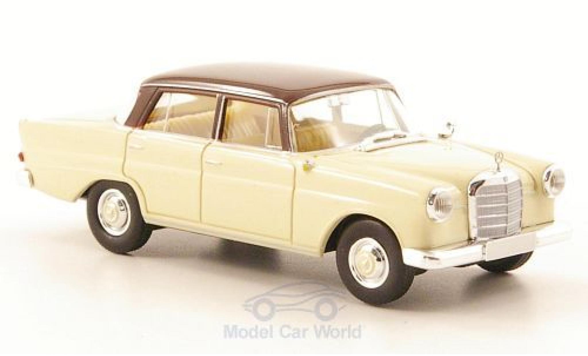 Mercedes 190 E 1/87 Brekina c (W110) beige/bruin modelauto