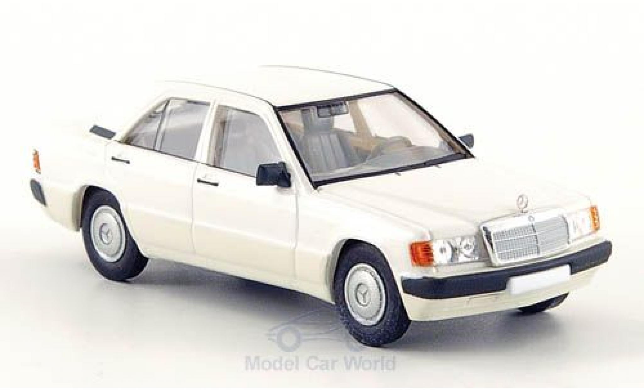 Mercedes 190 E 1/87 Brekina E (W201) wit 1988 modelauto