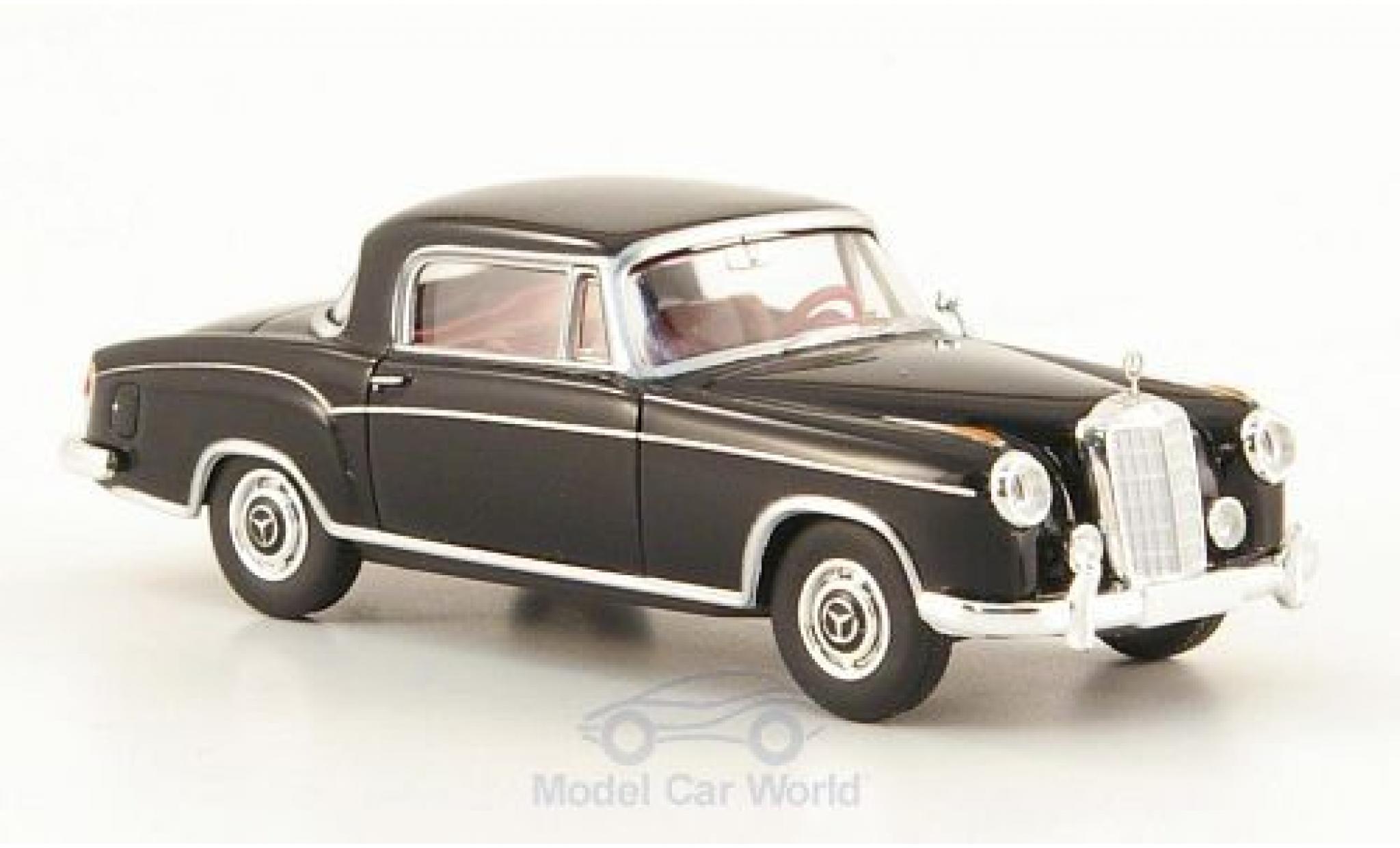 Mercedes 220 1/87 Brekina S Coupe (W180 II) zwart modelauto
