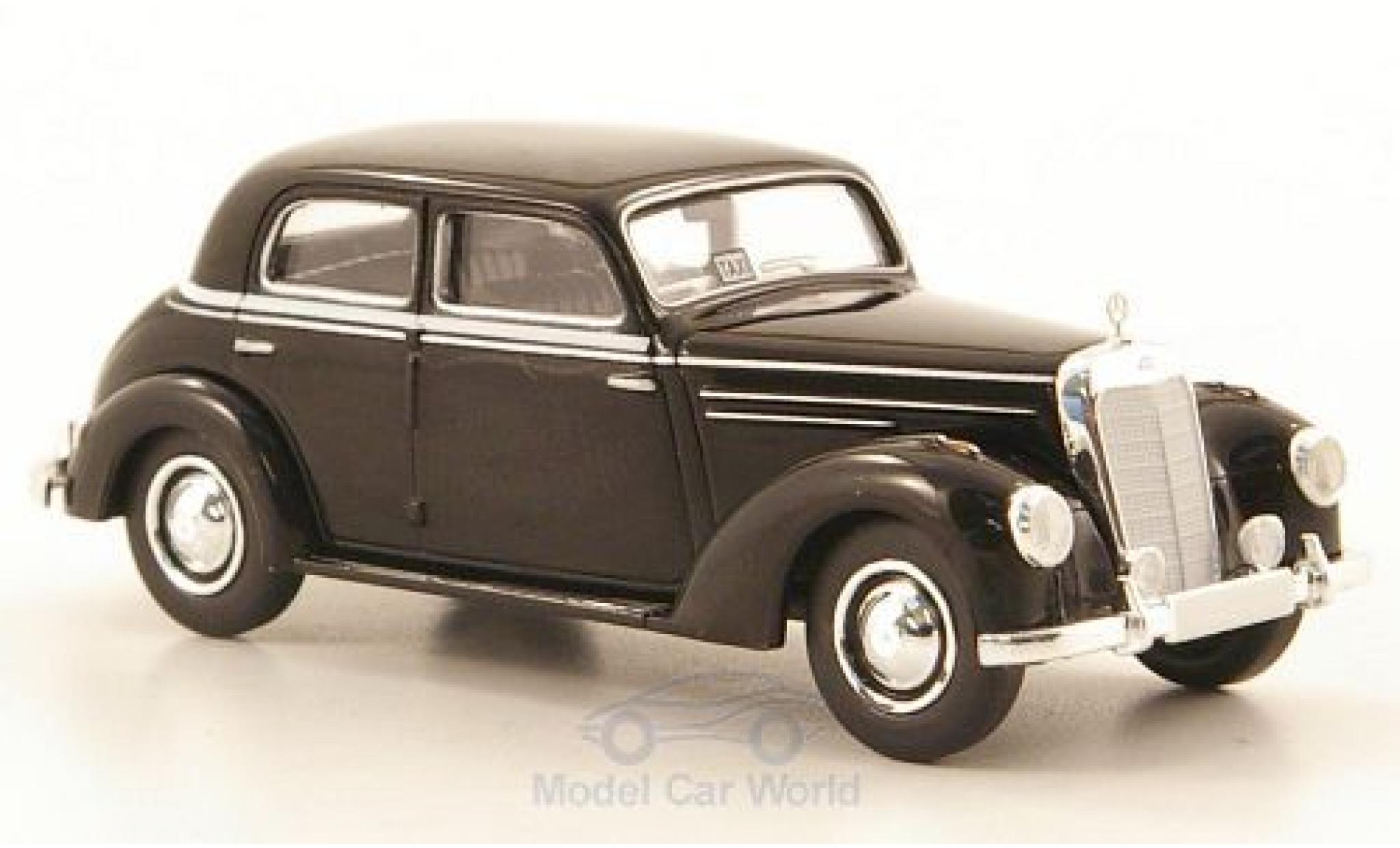 Mercedes 220 1/87 Brekina (W187) zwart Taxi modelauto