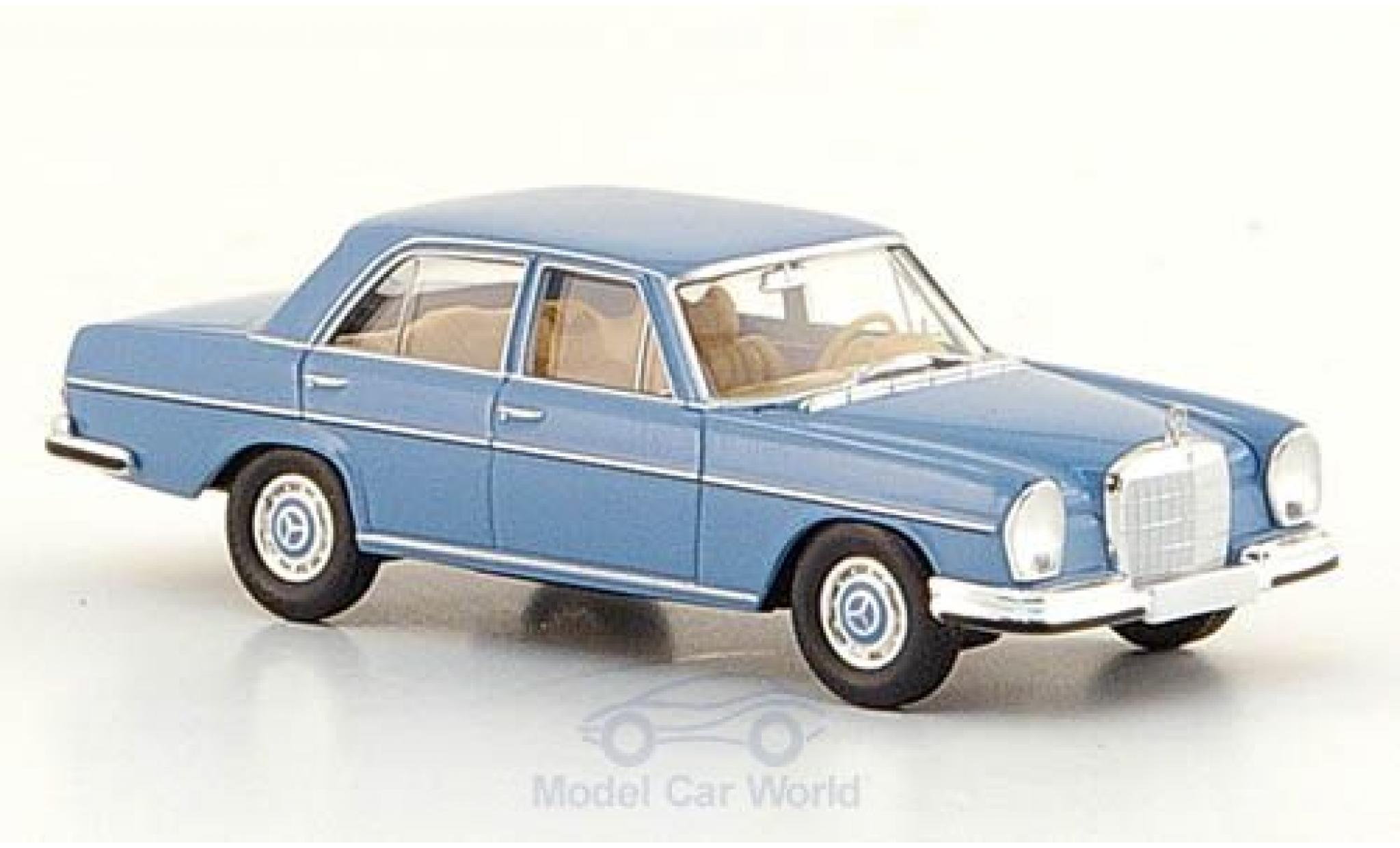 Mercedes 280 SE 1/87 Brekina SE (W108) blauw 1965 modelauto