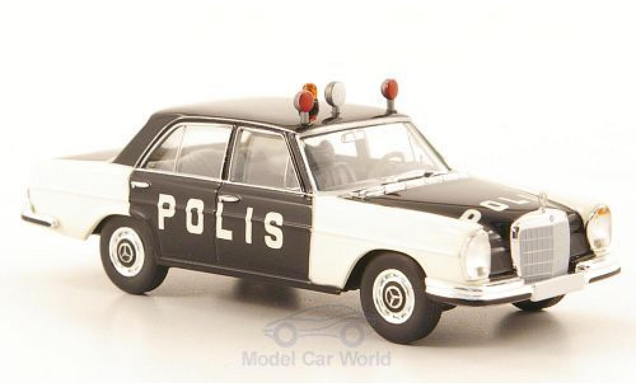 Mercedes 280 SE 1/87 Brekina SE (W108) Polis Politie (S) modelauto