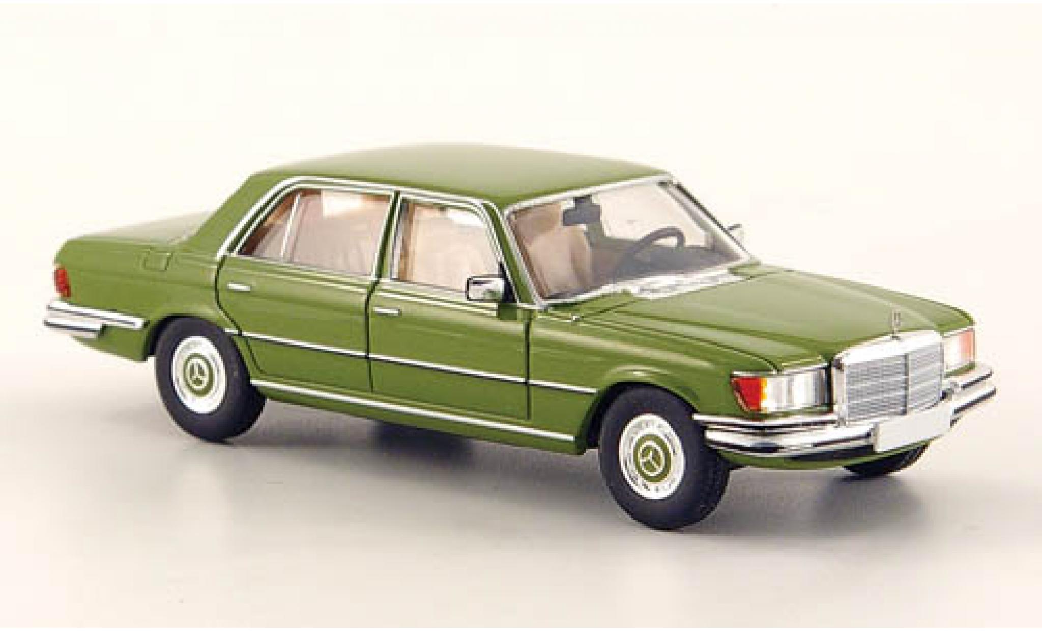 Mercedes 450 1/87 Brekina SEL (W116) groen modelauto