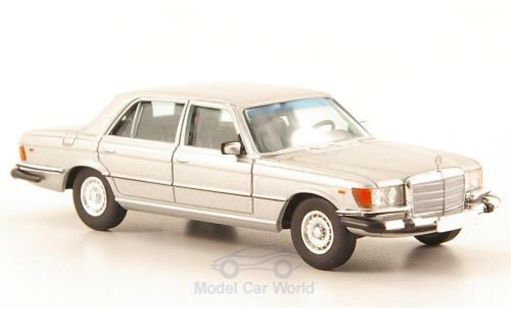Mercedes 450 SEL 1/87 Brekina SEL (W116) grijs US-Version modelauto
