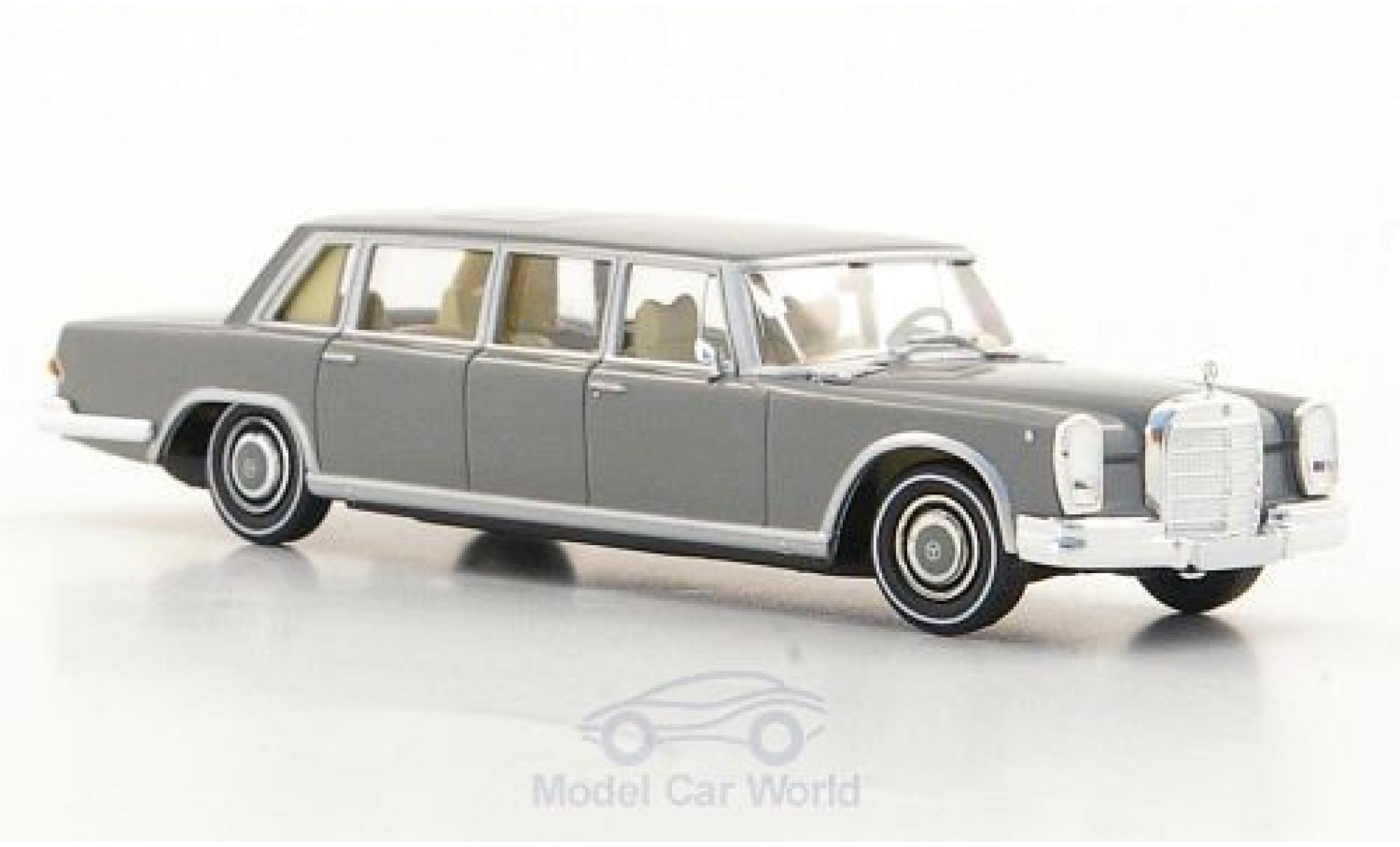 Mercedes 600 1/87 Brekina (W100) Pullman Sedan grijs modelauto