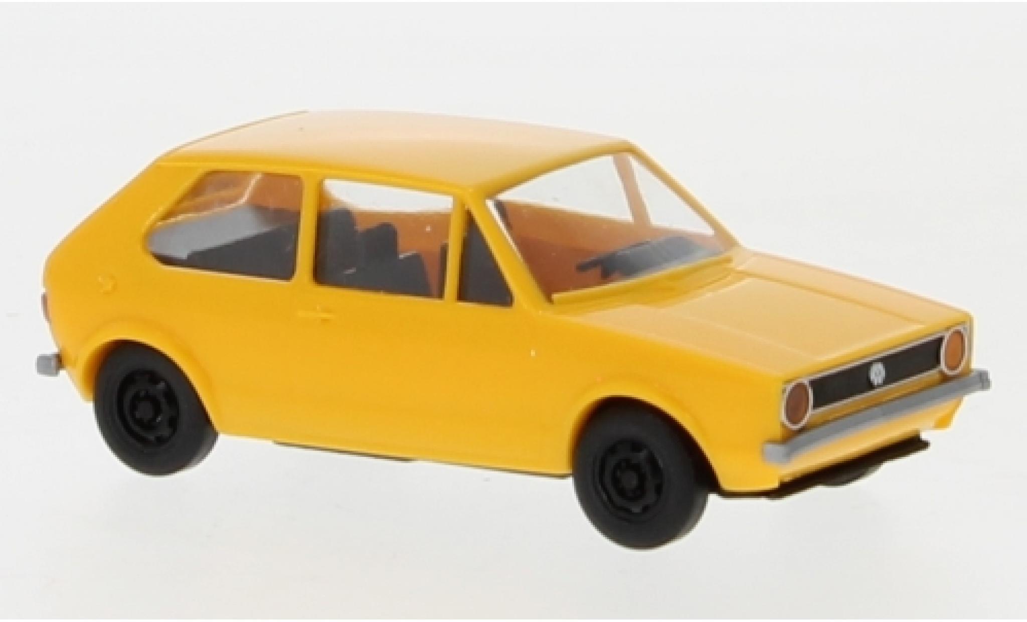 Volkswagen Golf 1/87 Brekina I geel 1974 modelauto