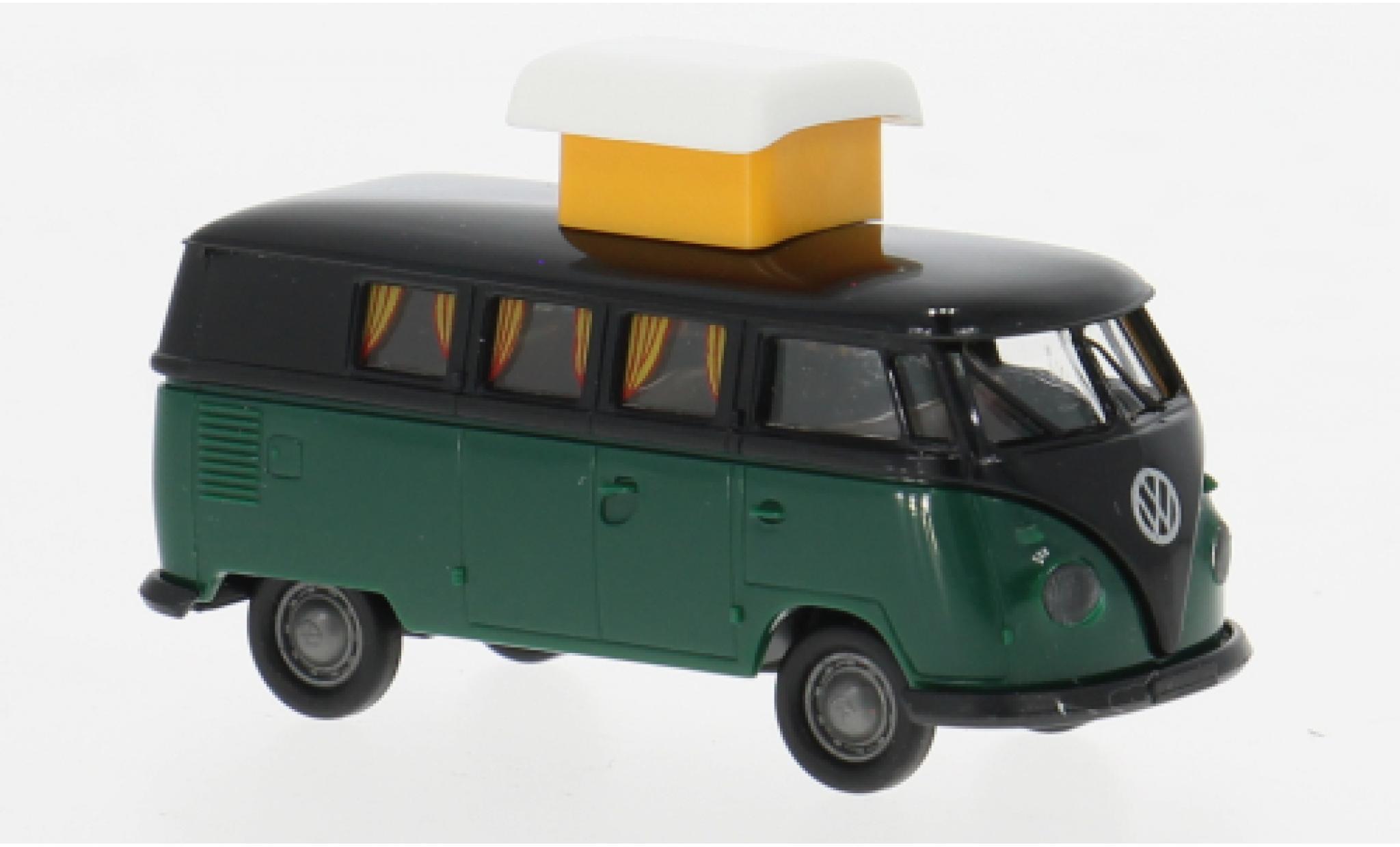 Volkswagen T1 1/87 Brekina b Camper zwart/grijs 1960 1:87 modelauto